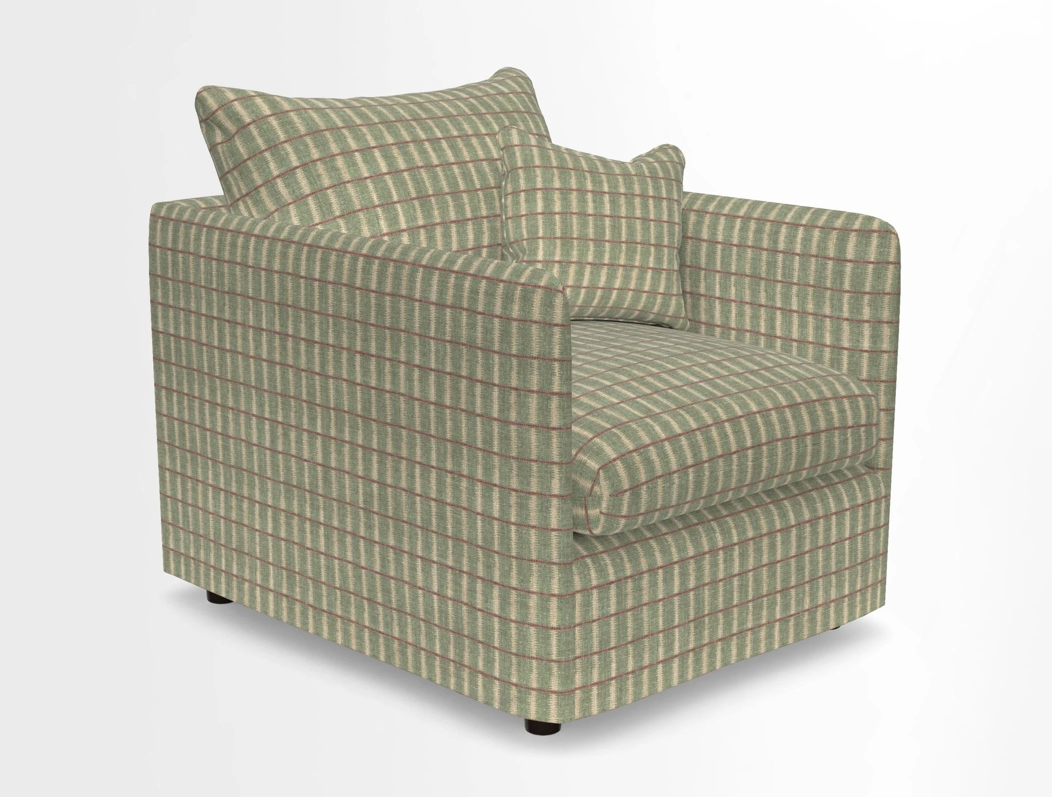 Madehurst Chair in Two Tone Plain Biscuit. Loose cover option available