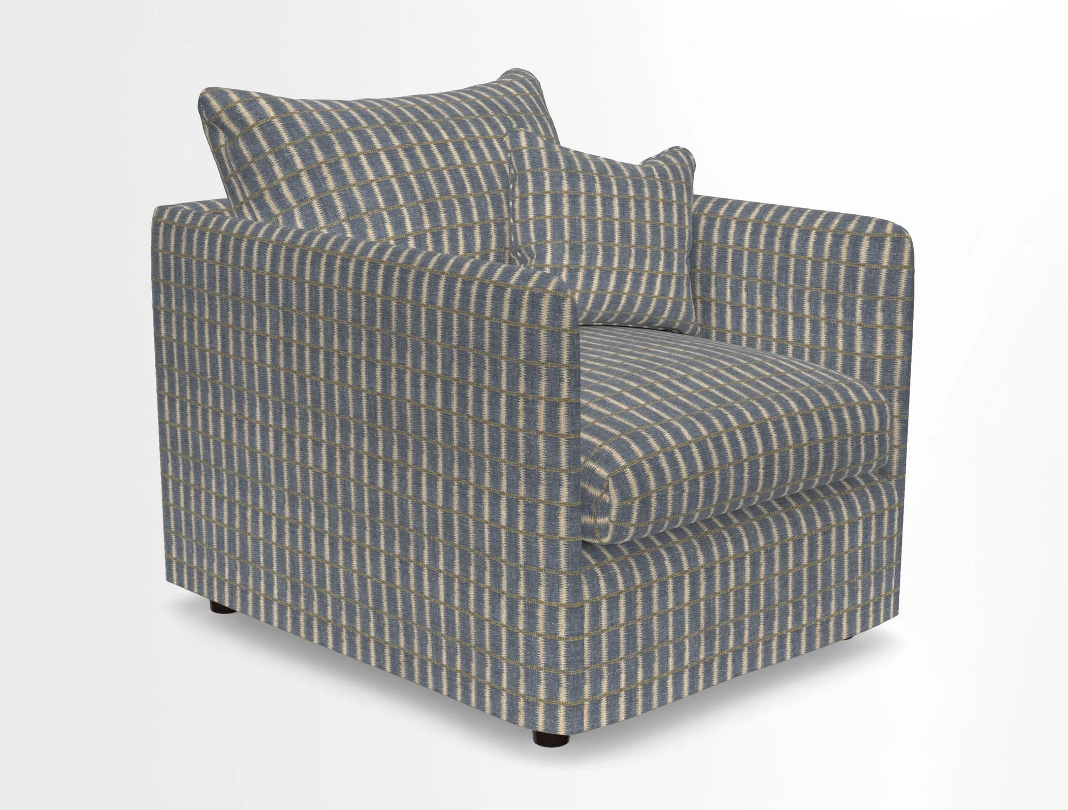 Madehurst Chair in Two Tone Plain Biscuit. Loose cover option available