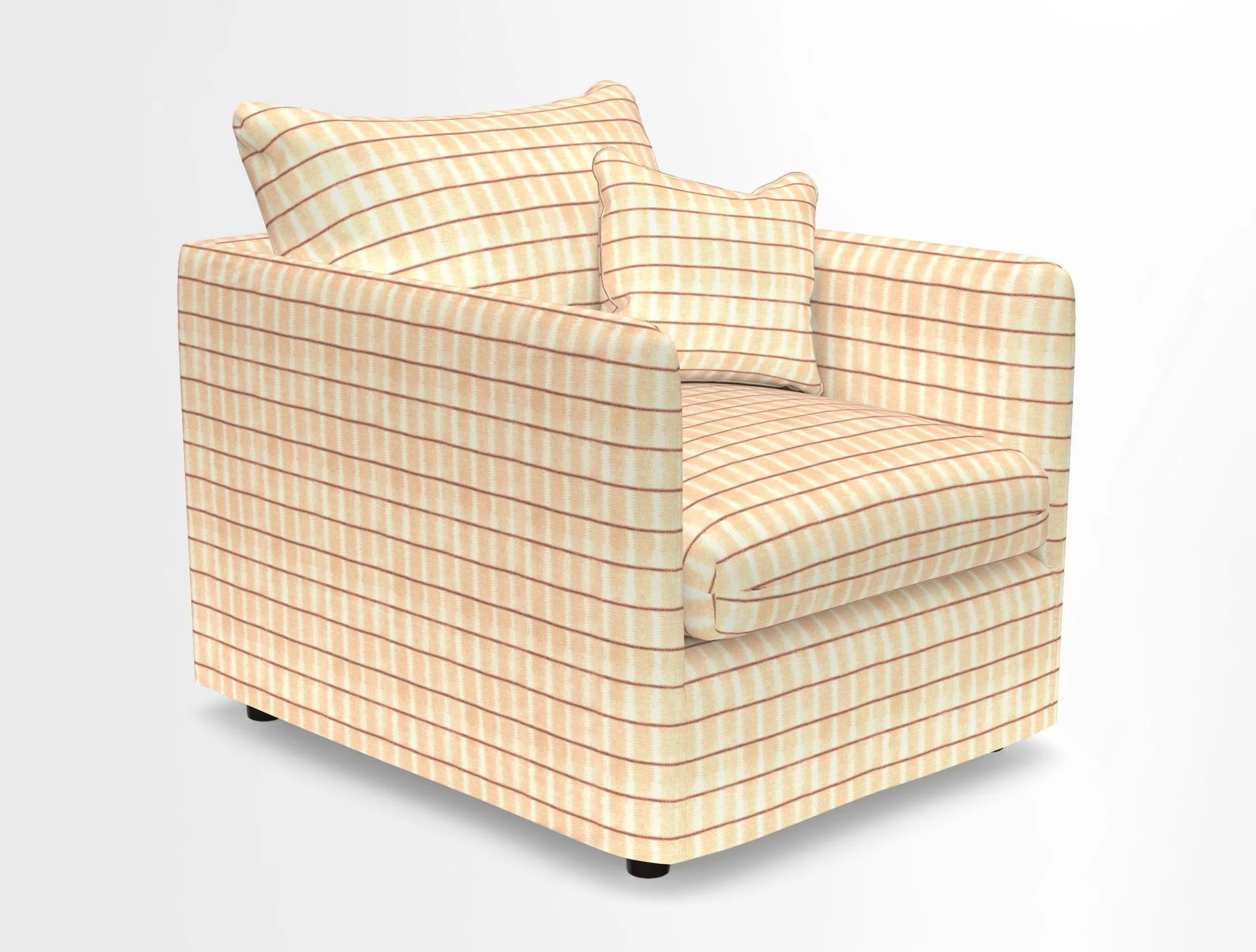 Madehurst Chair in Two Tone Plain Biscuit. Loose cover option available