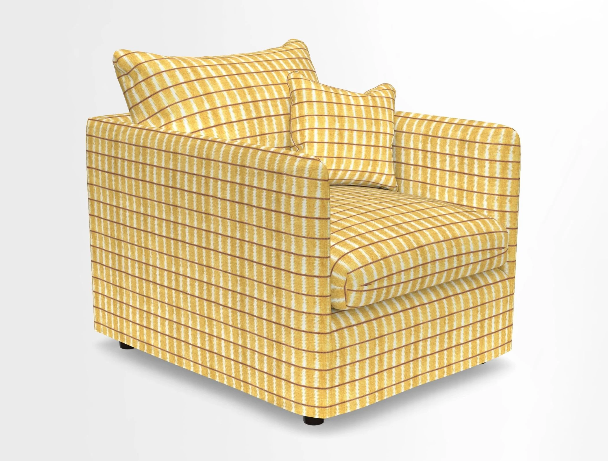 Madehurst Chair in Two Tone Plain Biscuit. Loose cover option available