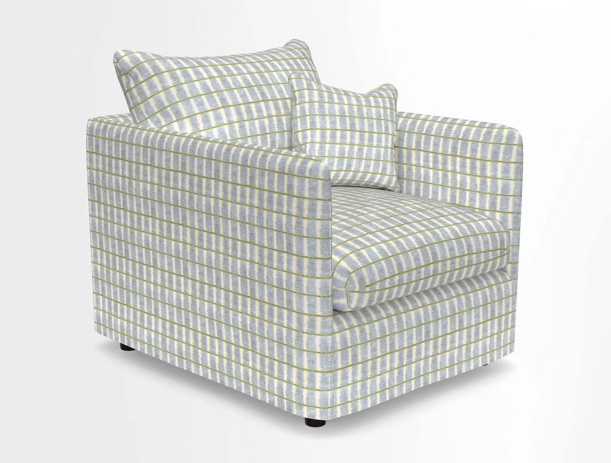 Madehurst Chair in Two Tone Plain Biscuit. Loose cover option available
