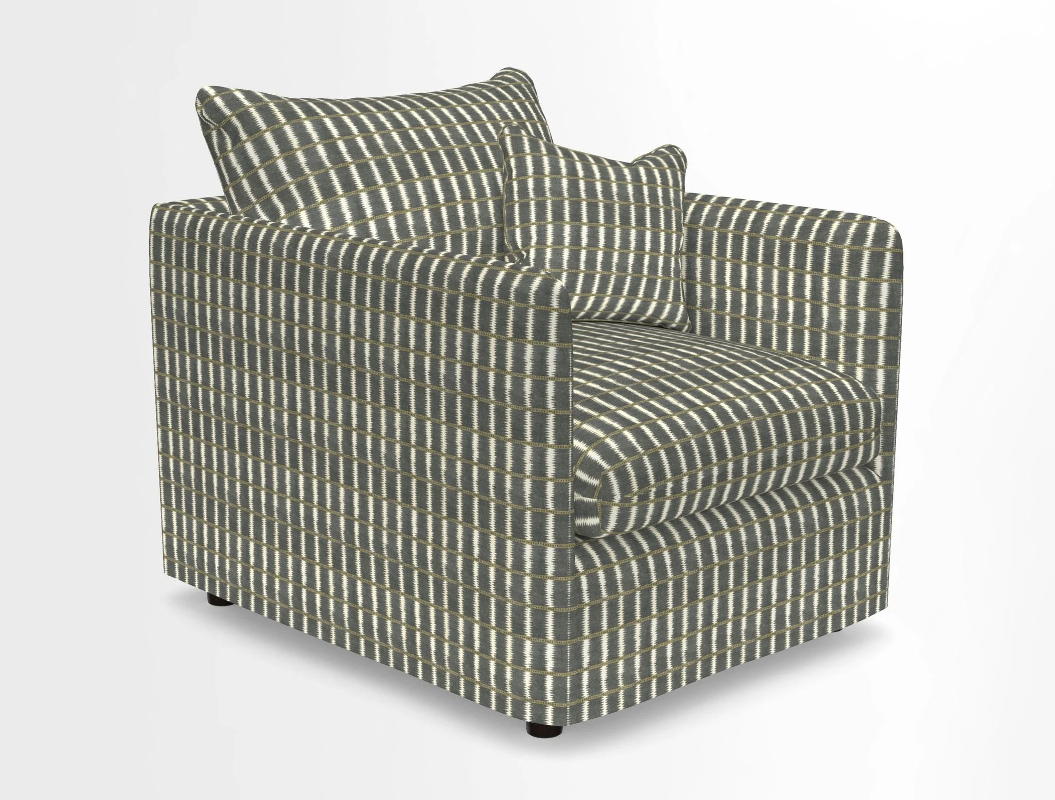 Madehurst Chair in Two Tone Plain Biscuit. Loose cover option available