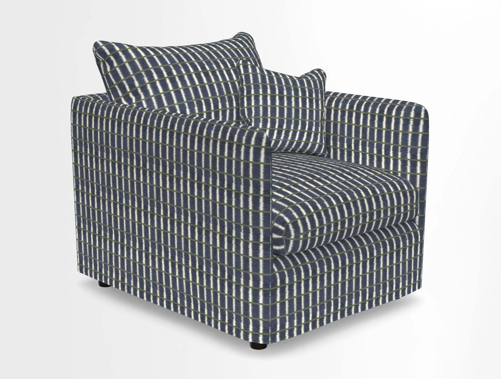 Madehurst Chair in Two Tone Plain Biscuit. Loose cover option available