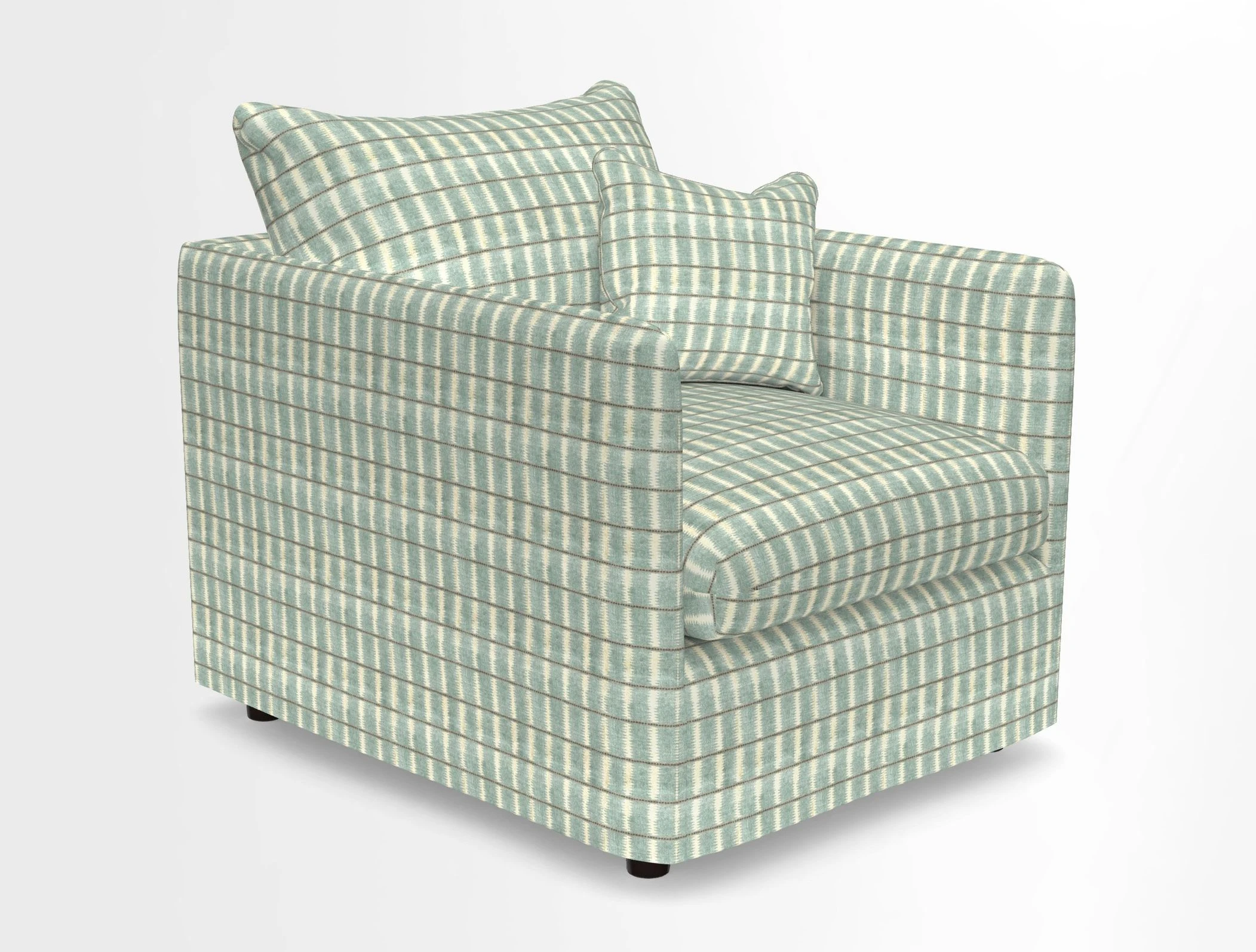 Madehurst Chair in Two Tone Plain Biscuit. Loose cover option available