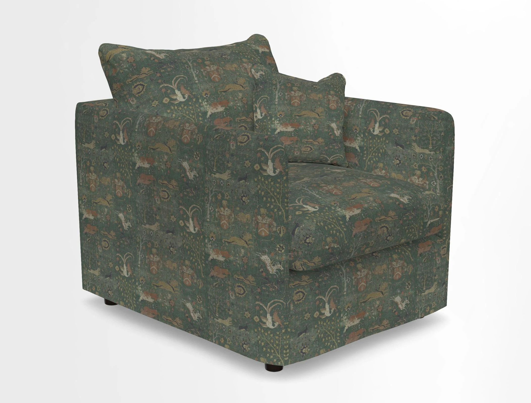 Madehurst Chair in Two Tone Plain Biscuit. Loose cover option available