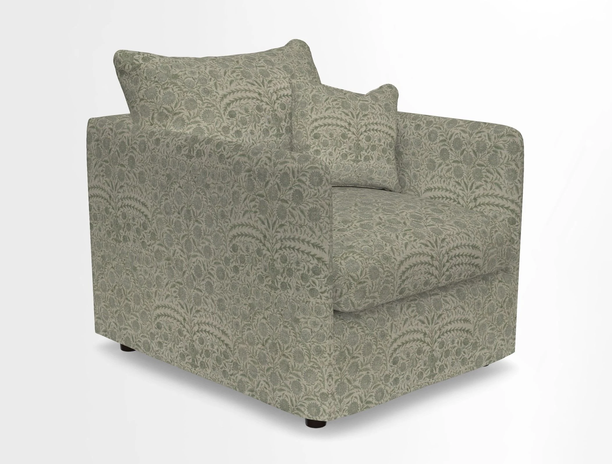Madehurst Chair in Two Tone Plain Biscuit. Loose cover option available