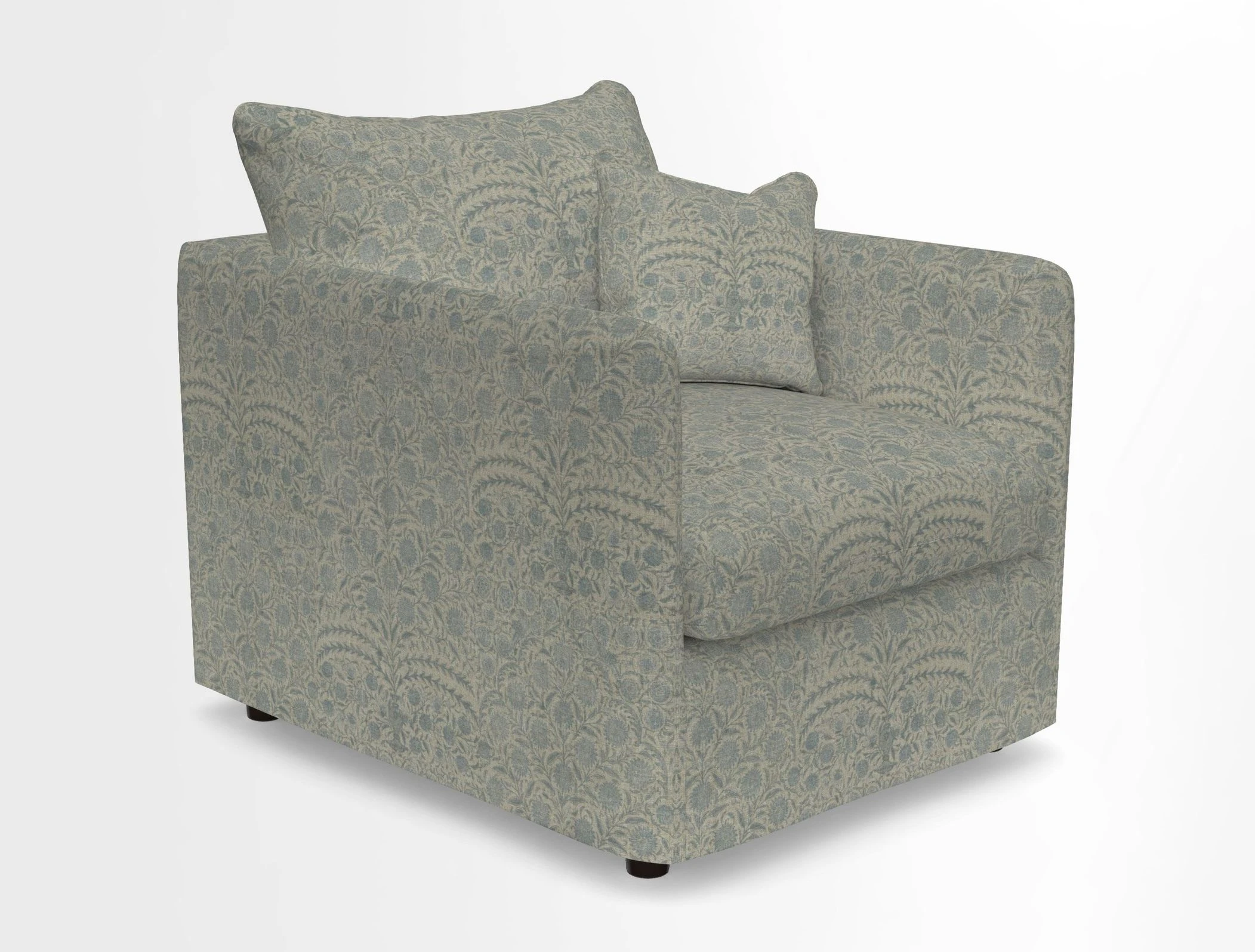 Madehurst Chair in Two Tone Plain Biscuit. Loose cover option available