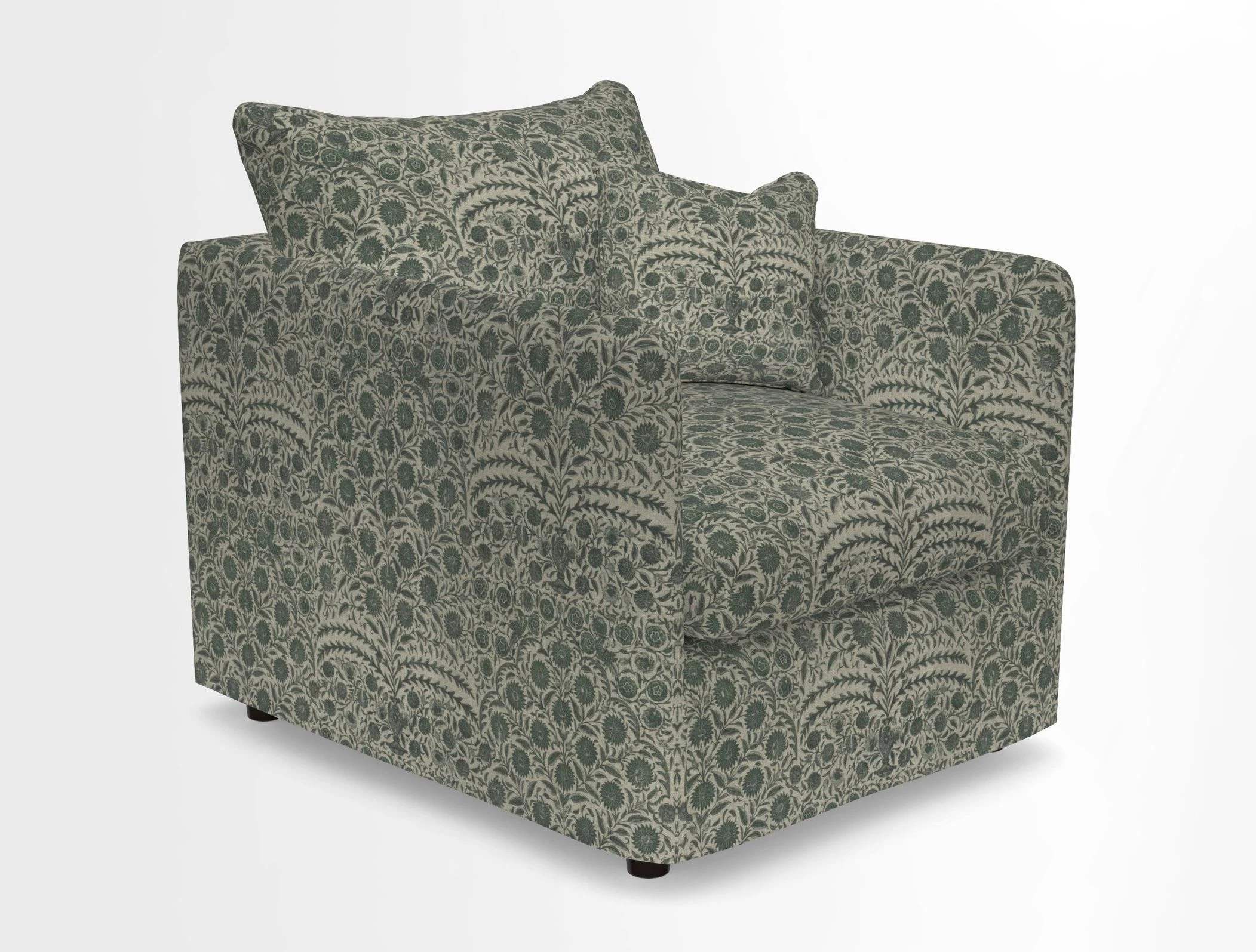 Madehurst Chair in Two Tone Plain Biscuit. Loose cover option available