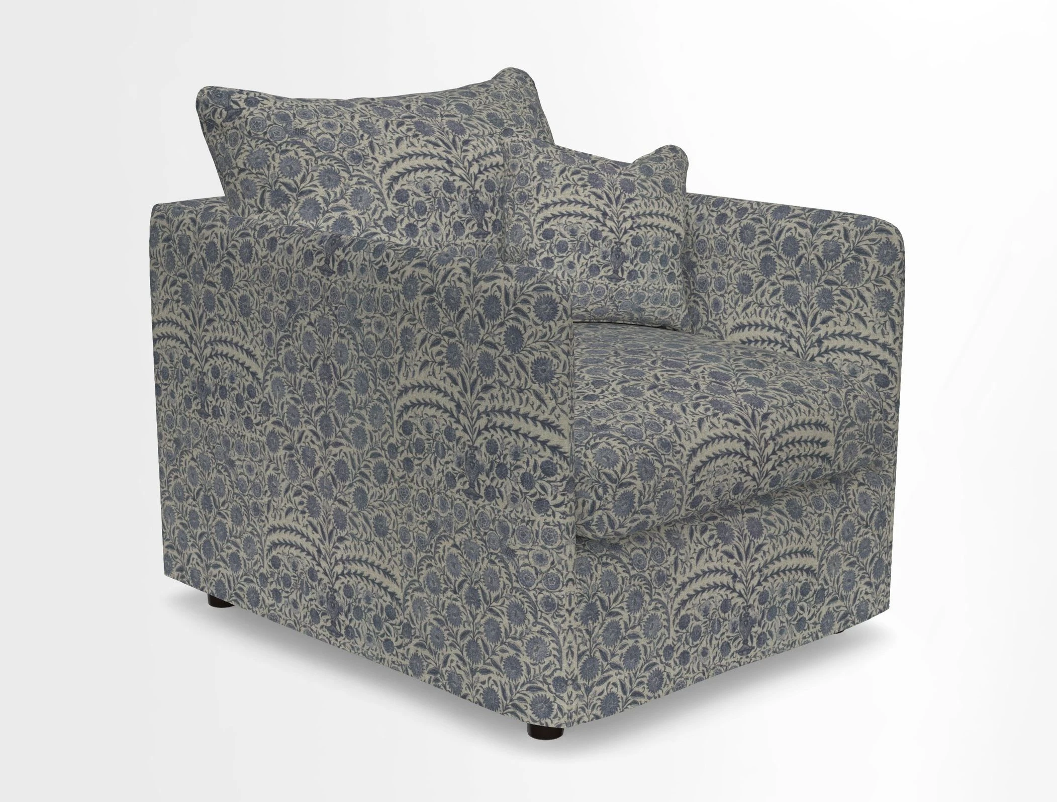 Madehurst Chair in Two Tone Plain Biscuit. Loose cover option available