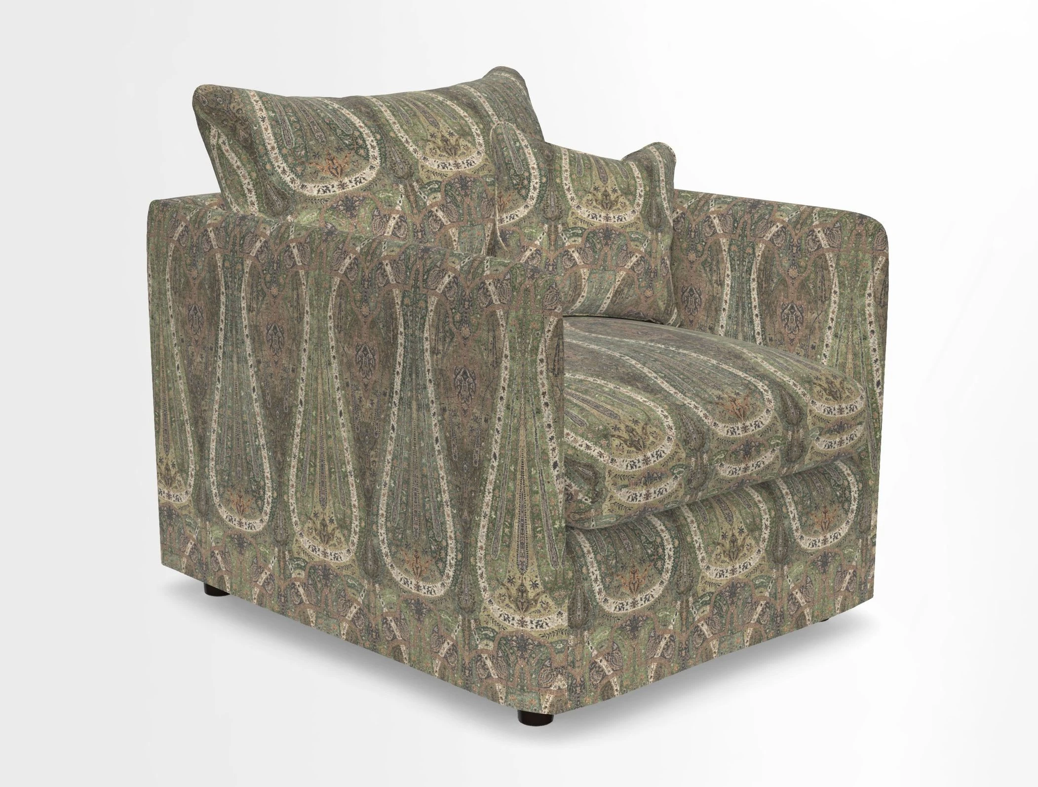 Madehurst Chair in Two Tone Plain Biscuit. Loose cover option available