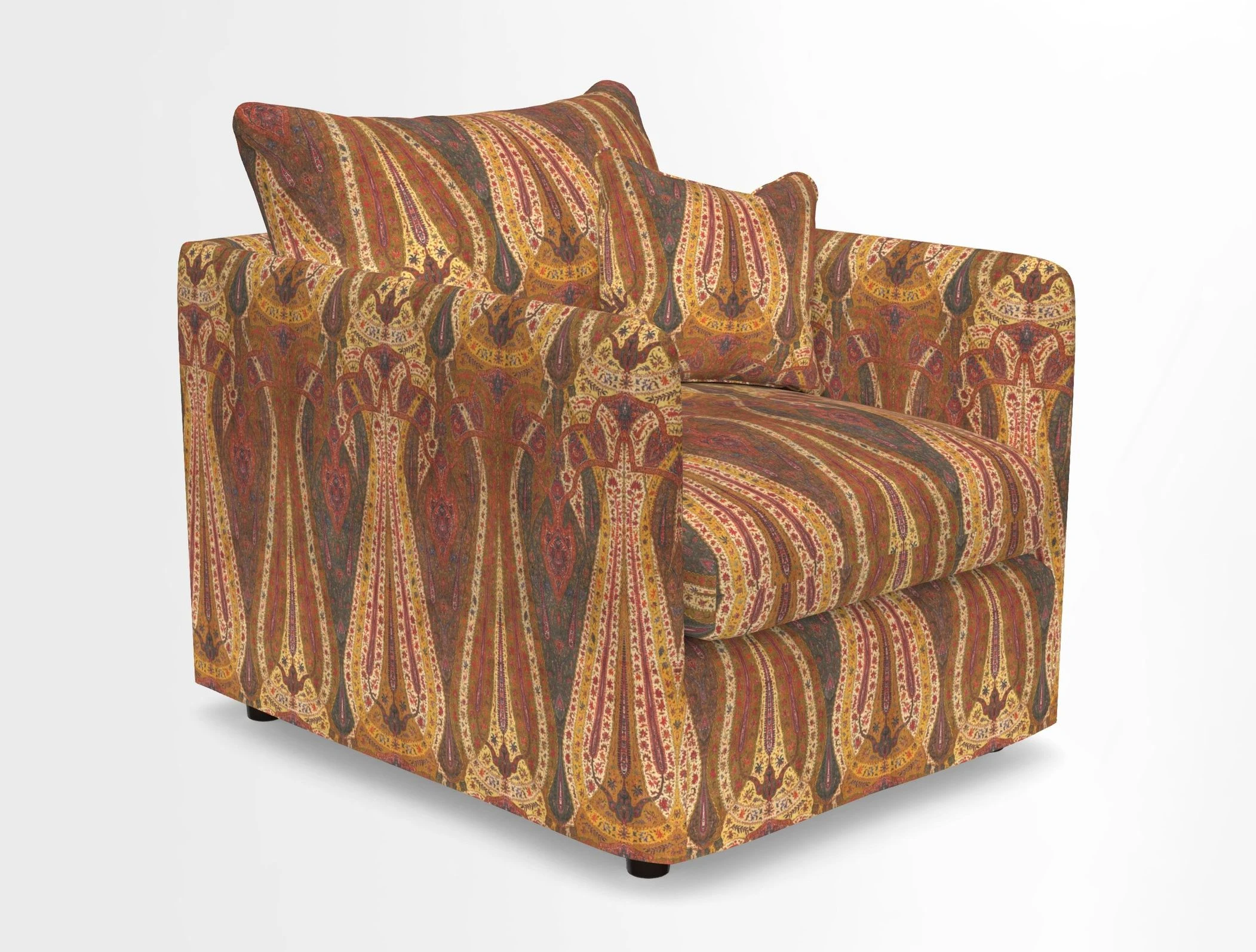 Madehurst Chair in Two Tone Plain Biscuit. Loose cover option available