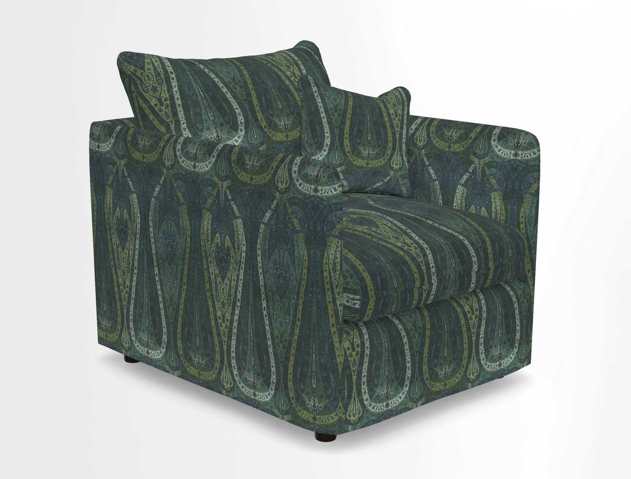 Madehurst Chair in Two Tone Plain Biscuit. Loose cover option available