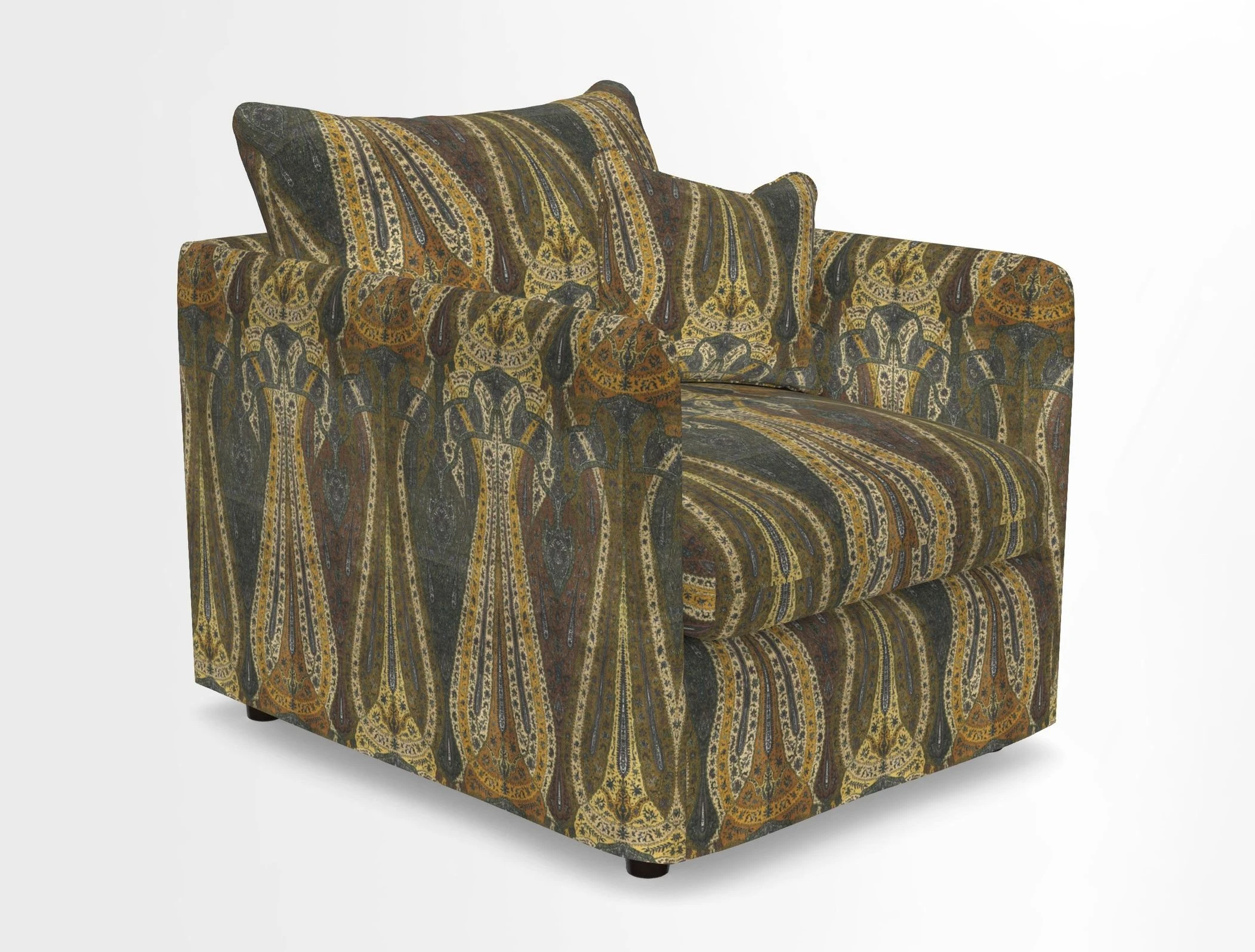 Madehurst Chair in Two Tone Plain Biscuit. Loose cover option available
