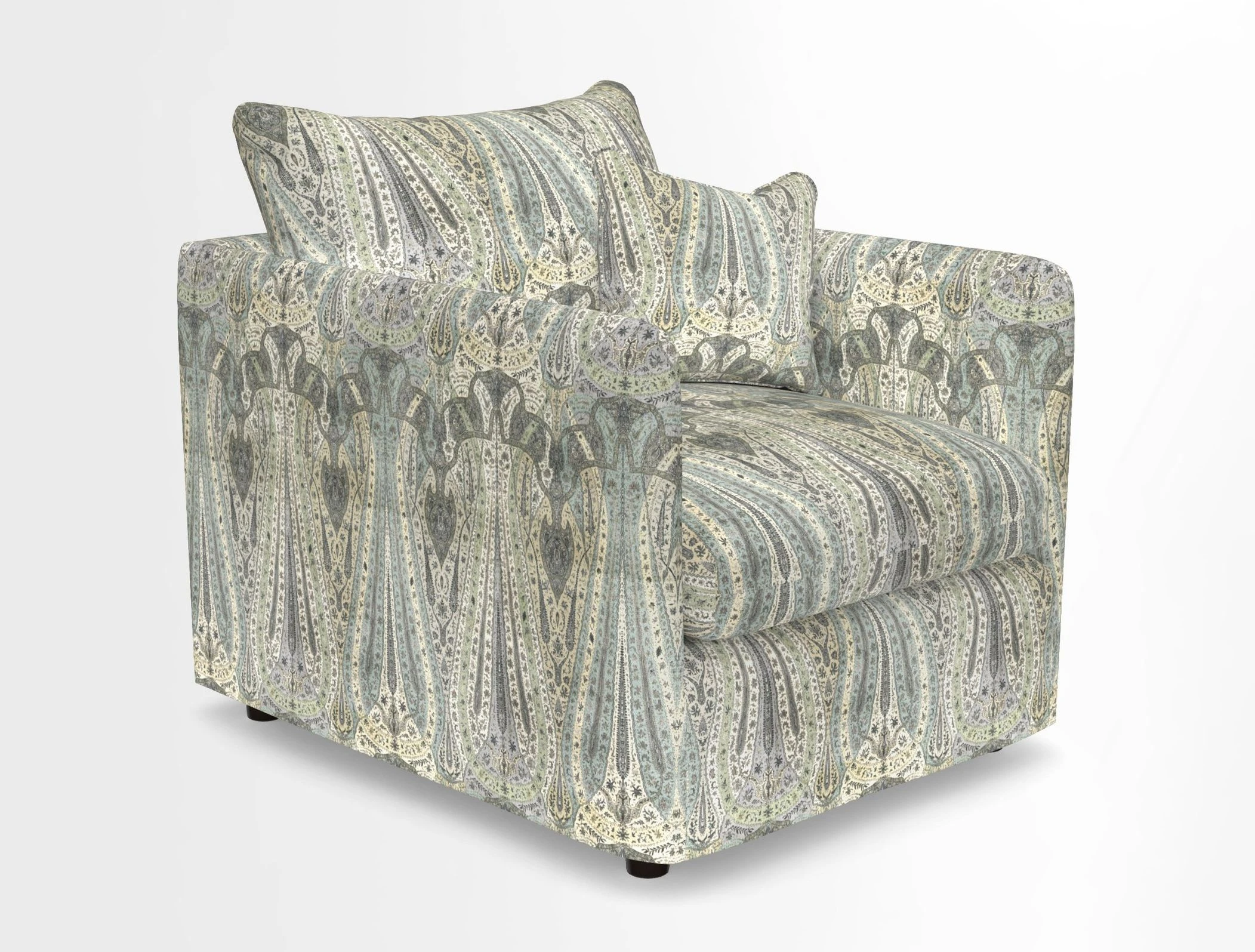 Madehurst Chair in Two Tone Plain Biscuit. Loose cover option available