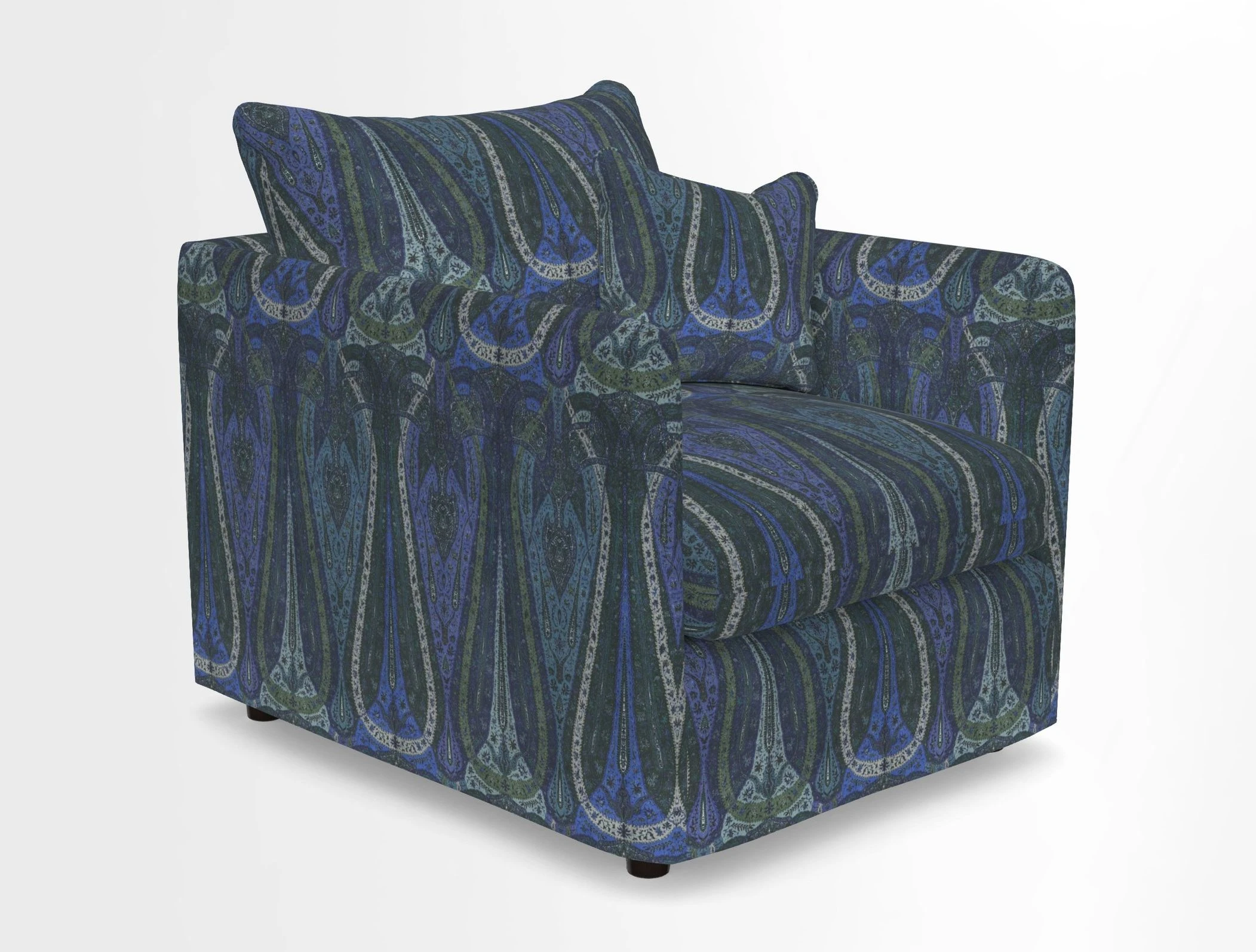 Madehurst Chair in Two Tone Plain Biscuit. Loose cover option available