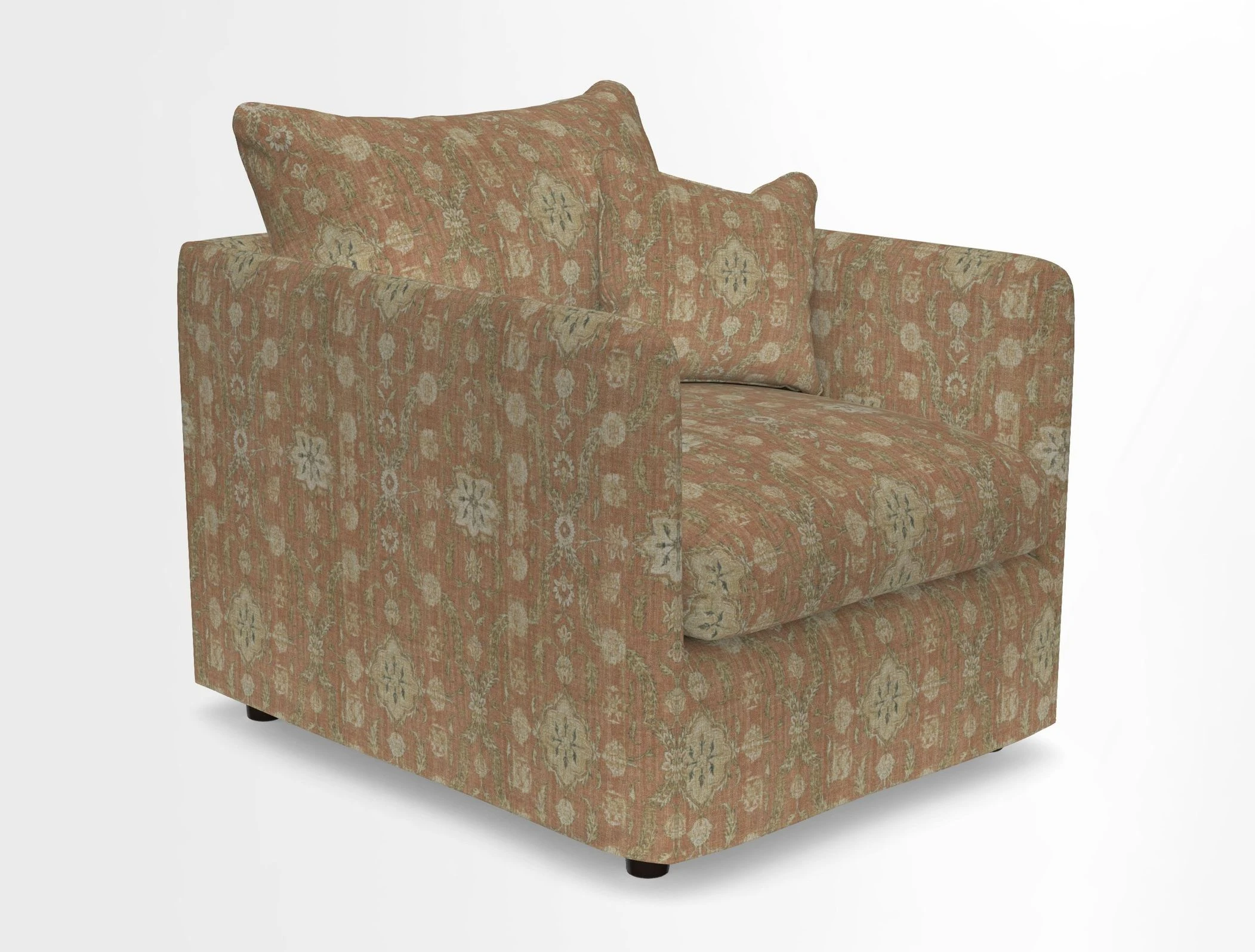Madehurst Chair in Two Tone Plain Biscuit. Loose cover option available