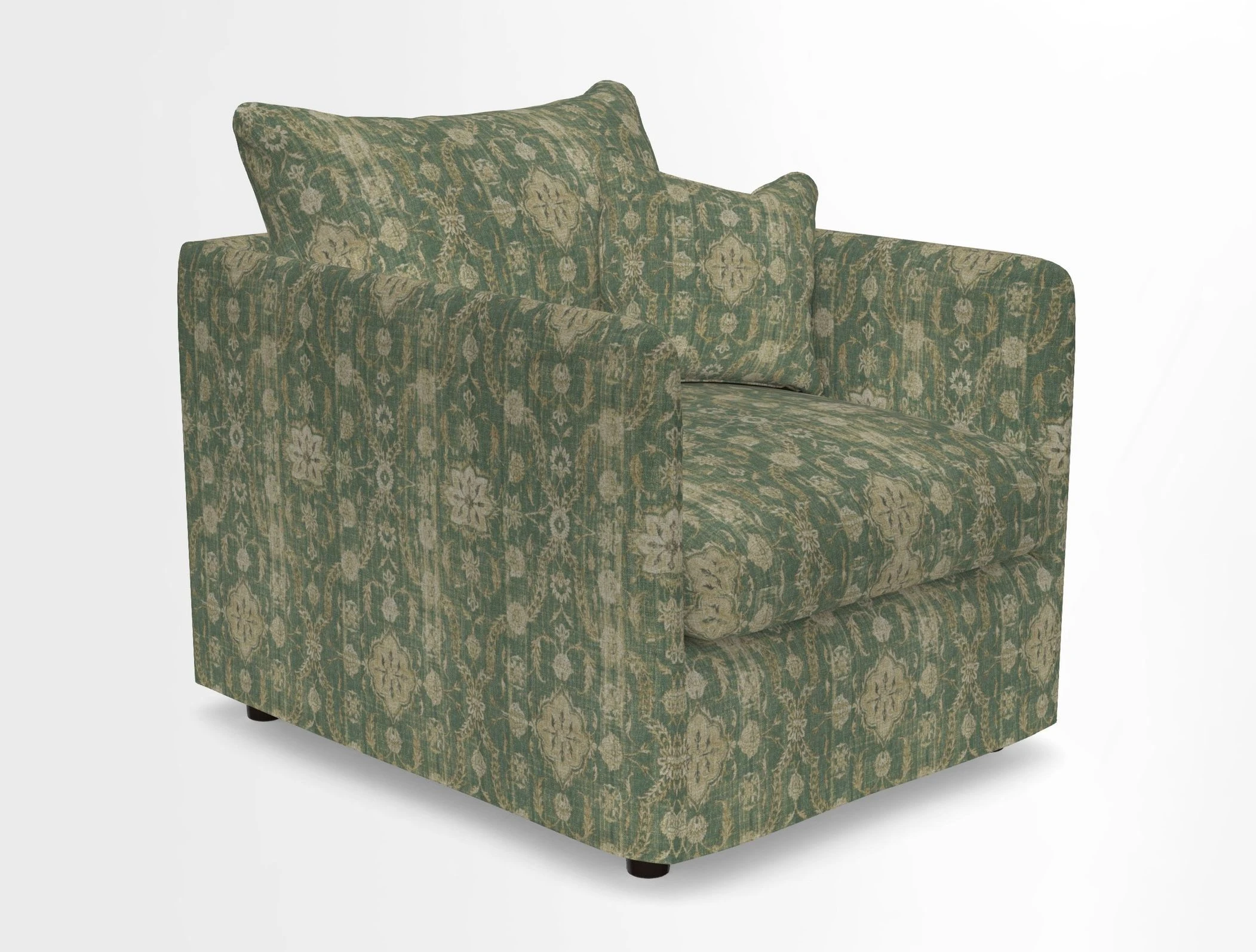 Madehurst Chair in Two Tone Plain Biscuit. Loose cover option available