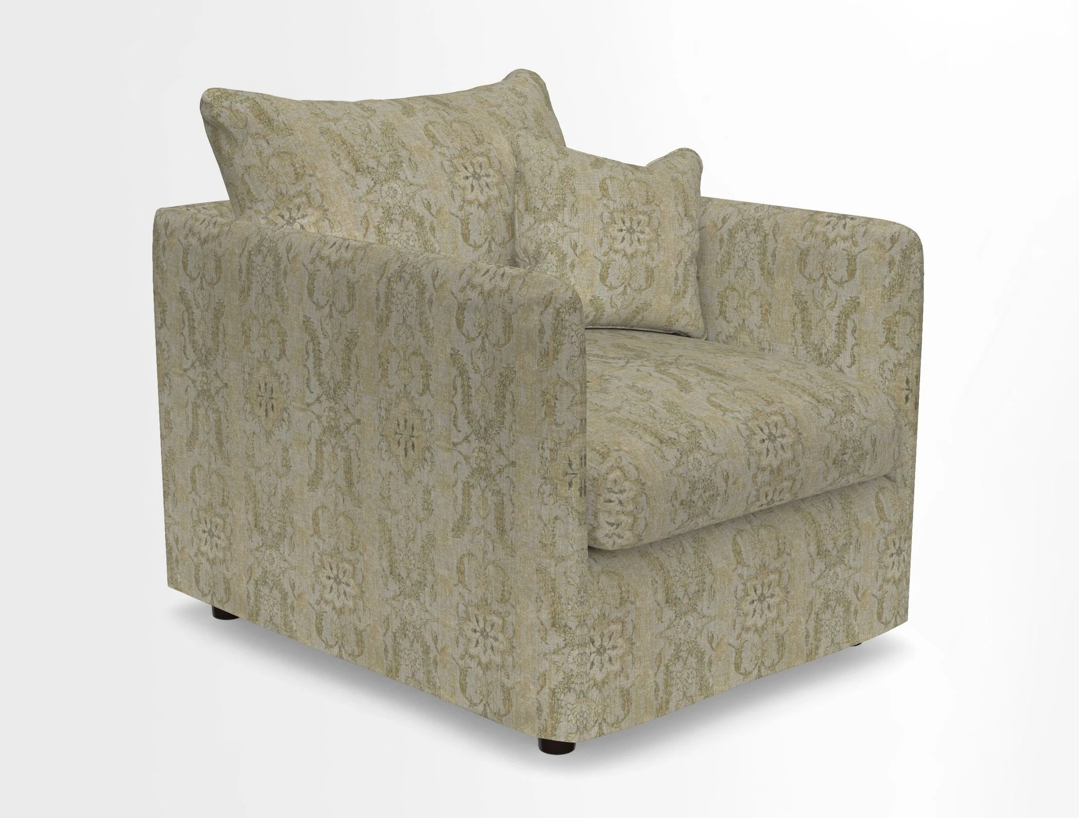 Madehurst Chair in Two Tone Plain Biscuit. Loose cover option available