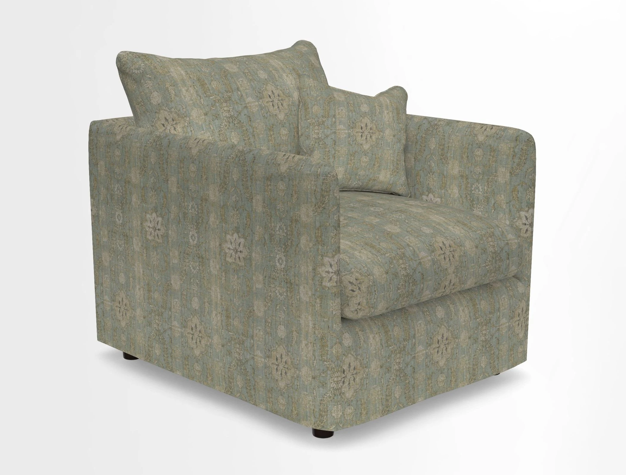 Madehurst Chair in Two Tone Plain Biscuit. Loose cover option available