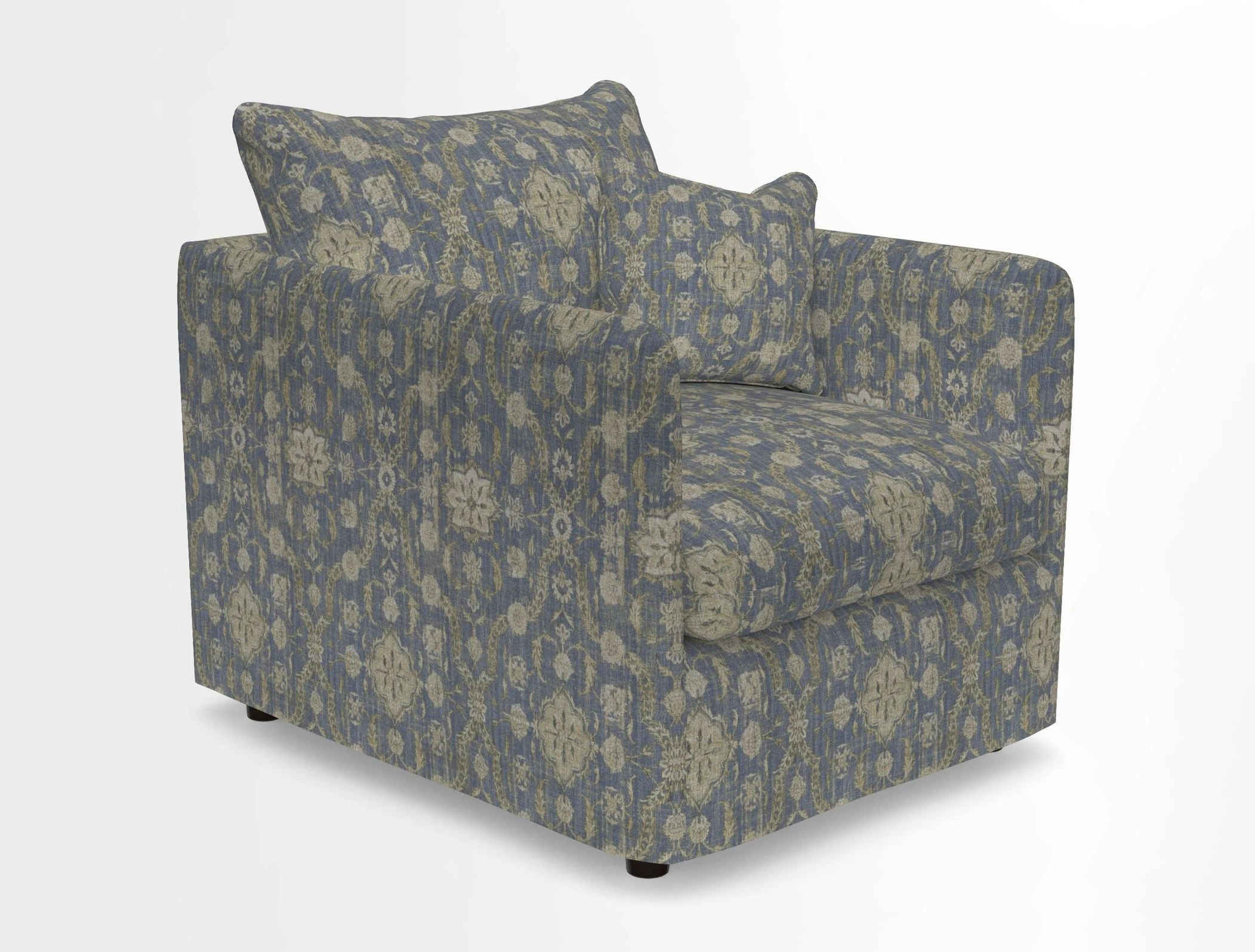 Madehurst Chair in Two Tone Plain Biscuit. Loose cover option available