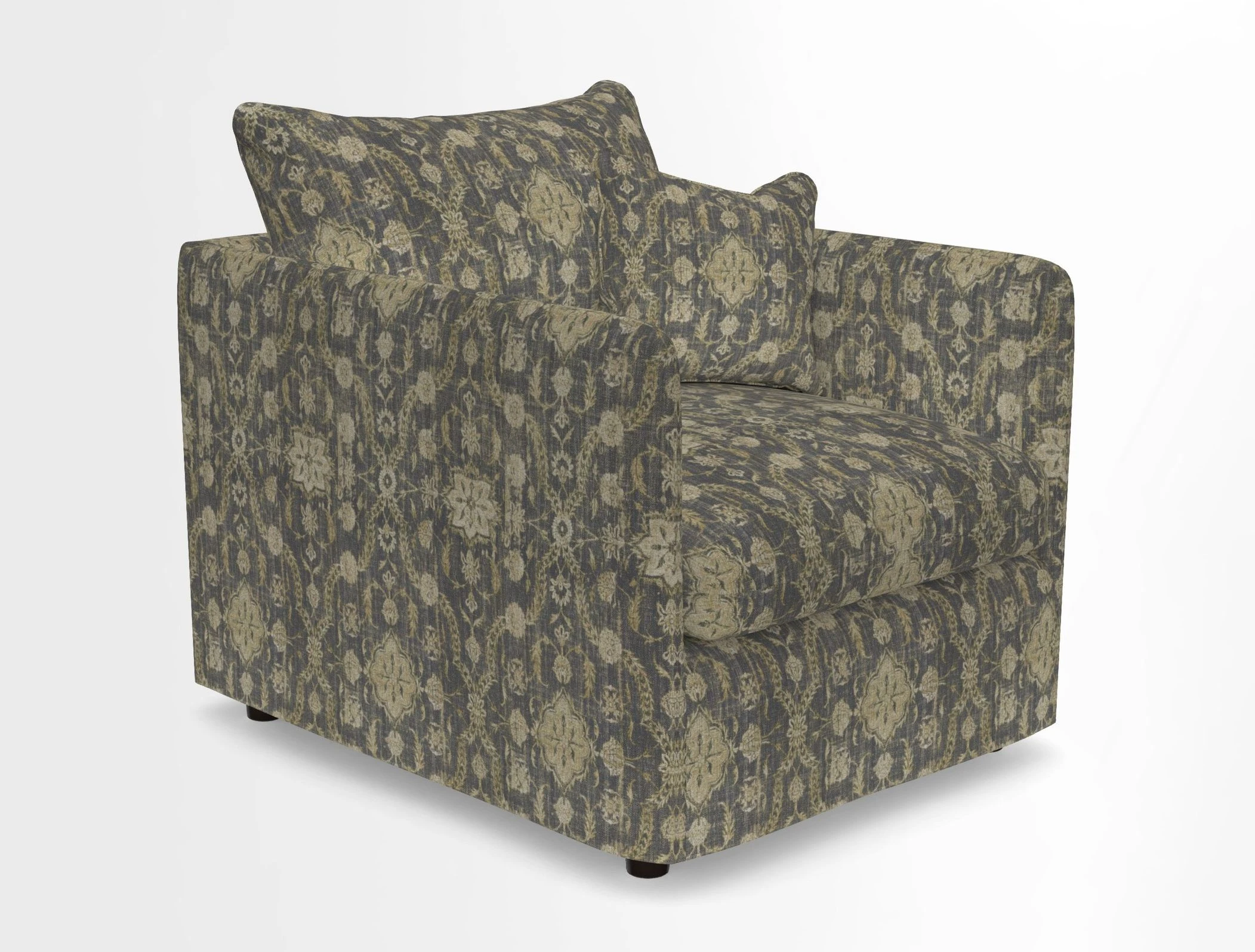 Madehurst Chair in Two Tone Plain Biscuit. Loose cover option available