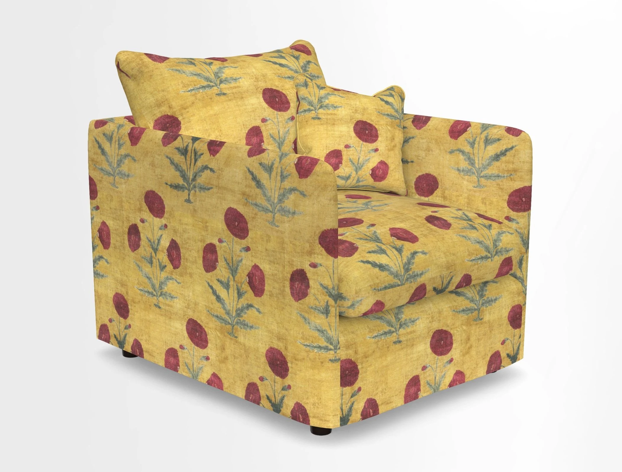 Madehurst Chair in Two Tone Plain Biscuit. Loose cover option available