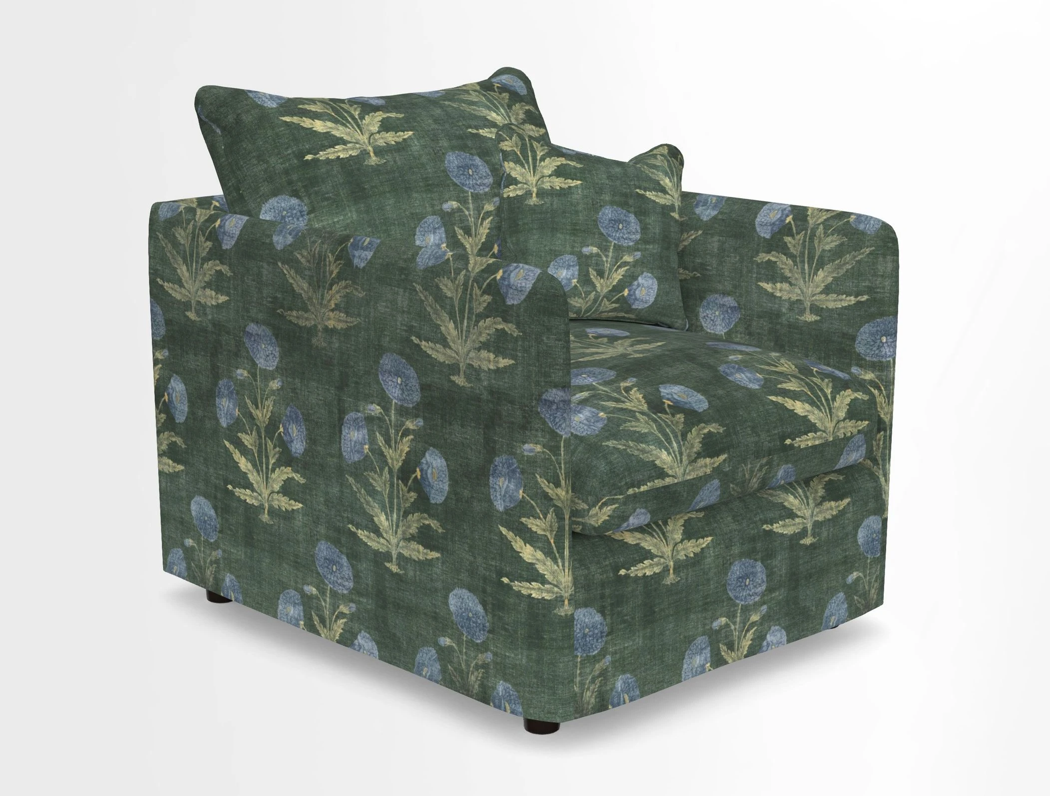 Madehurst Chair in Two Tone Plain Biscuit. Loose cover option available