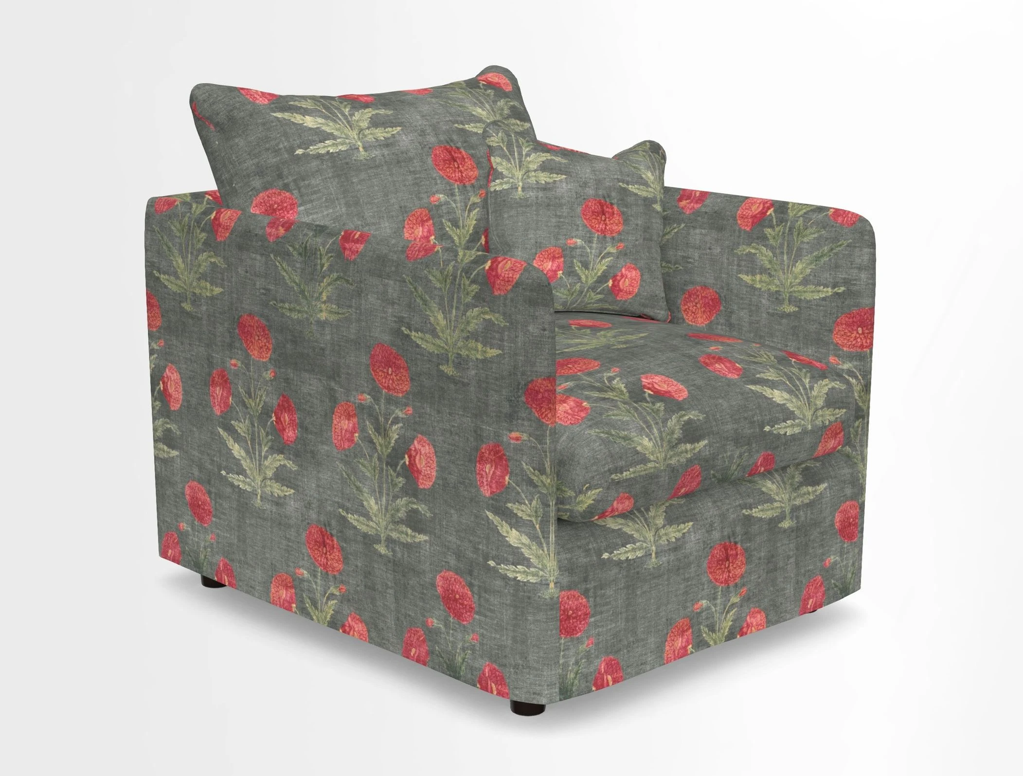 Madehurst Chair in Two Tone Plain Biscuit. Loose cover option available