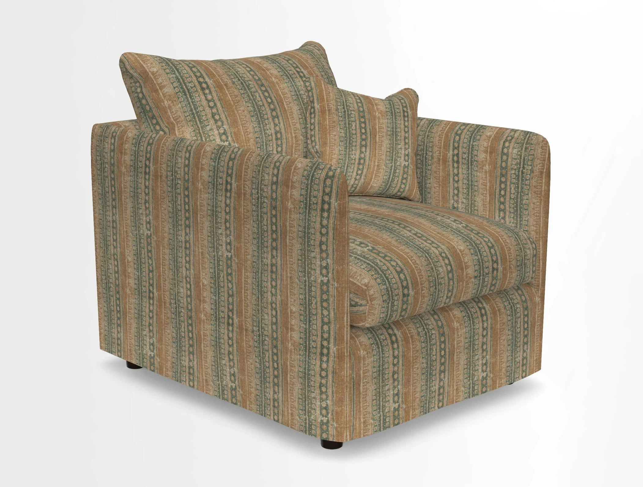Madehurst Chair in Two Tone Plain Biscuit. Loose cover option available