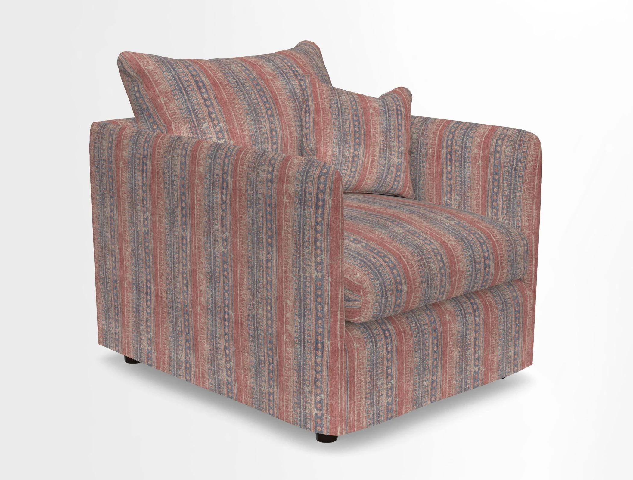 Madehurst Chair in Two Tone Plain Biscuit. Loose cover option available