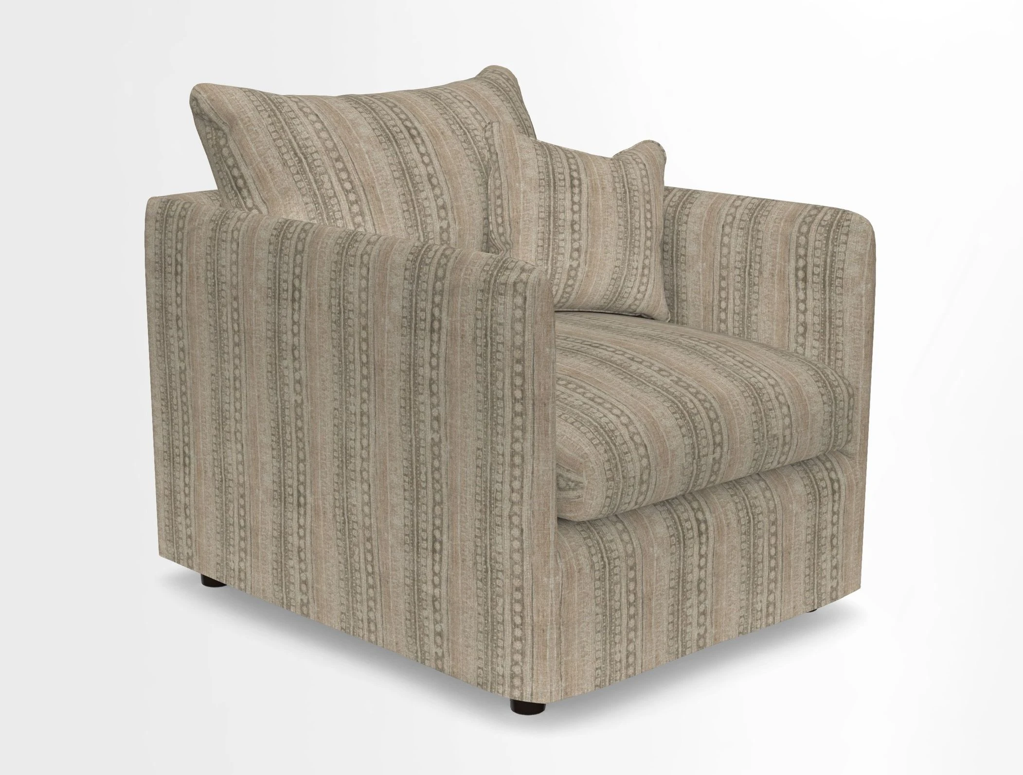 Madehurst Chair in Two Tone Plain Biscuit. Loose cover option available