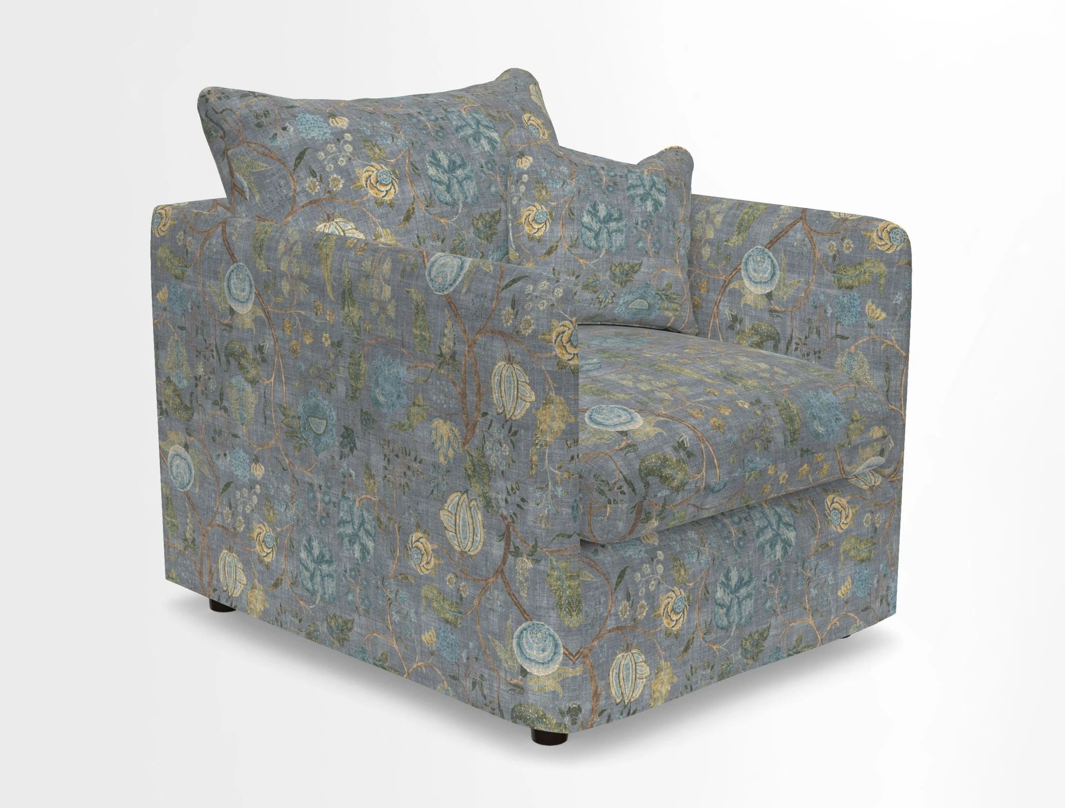 Madehurst Chair in Two Tone Plain Biscuit. Loose cover option available
