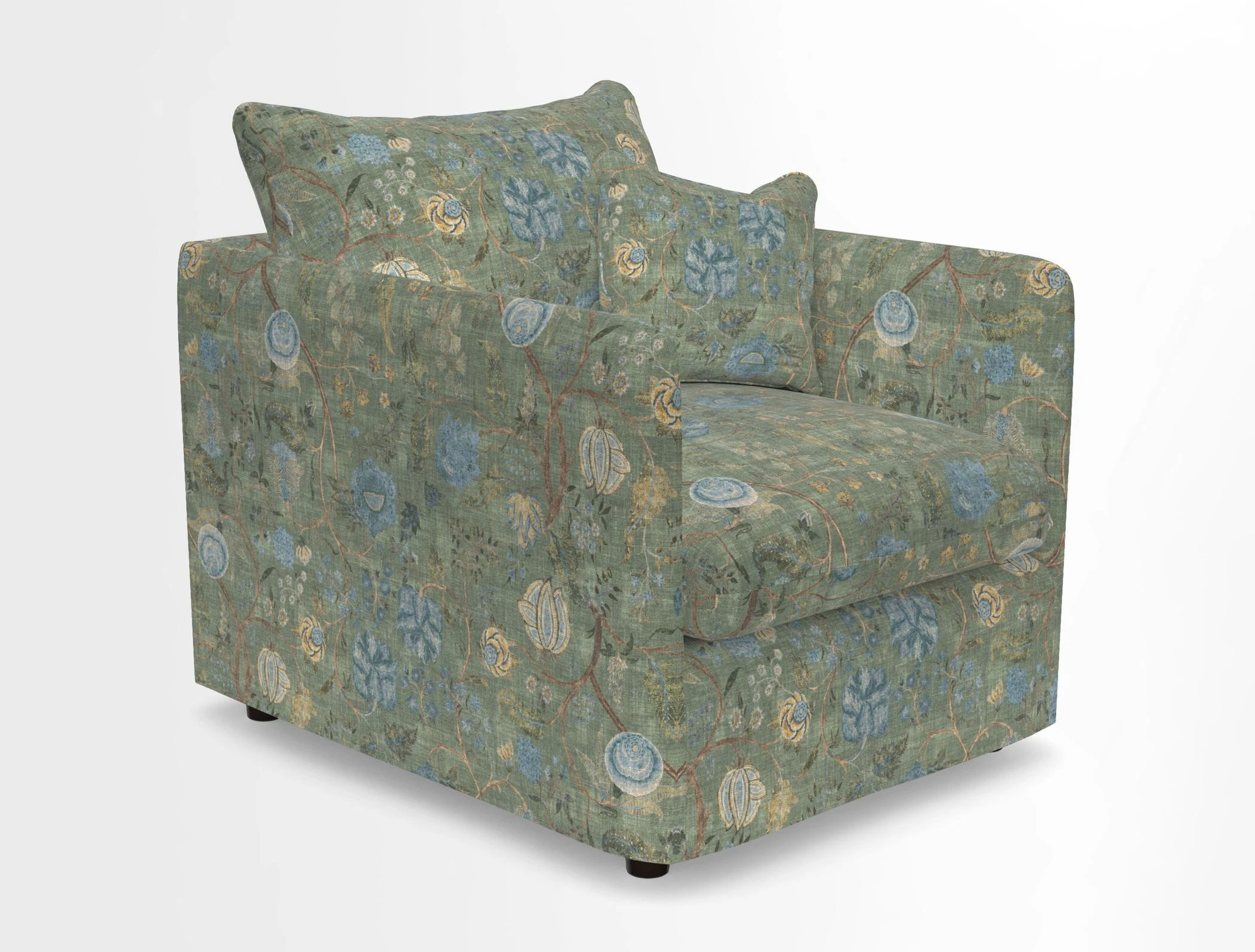 Madehurst Chair in Two Tone Plain Biscuit. Loose cover option available