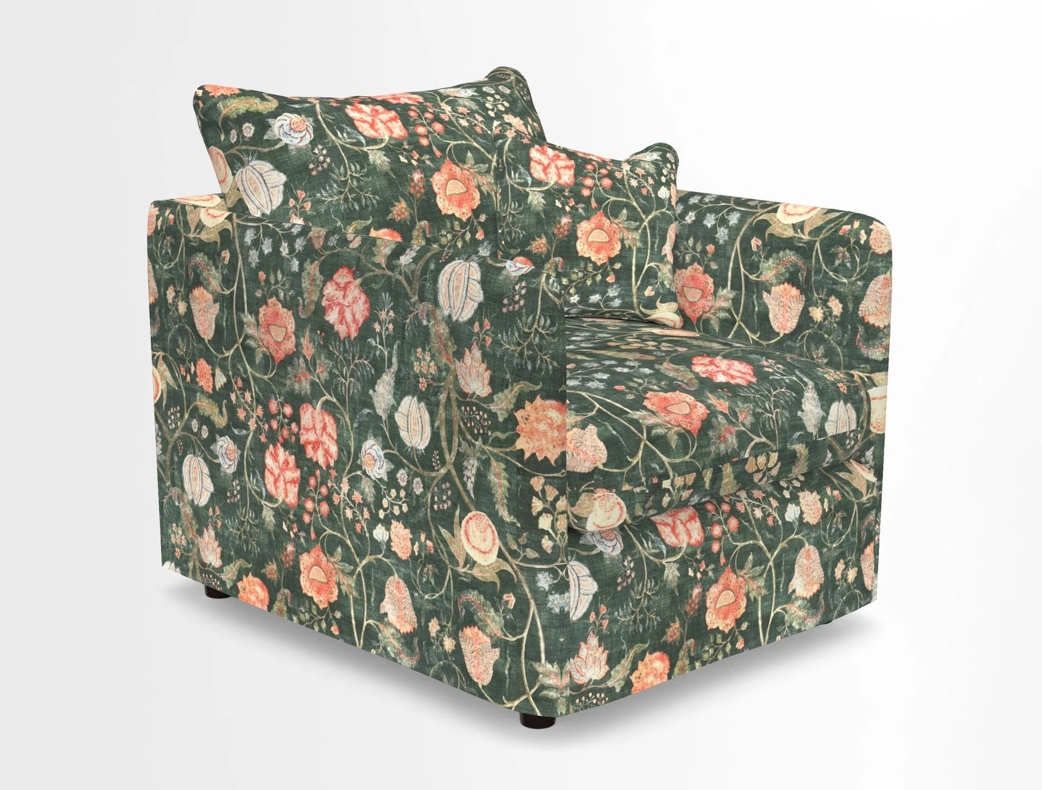 Madehurst Chair in Two Tone Plain Biscuit. Loose cover option available