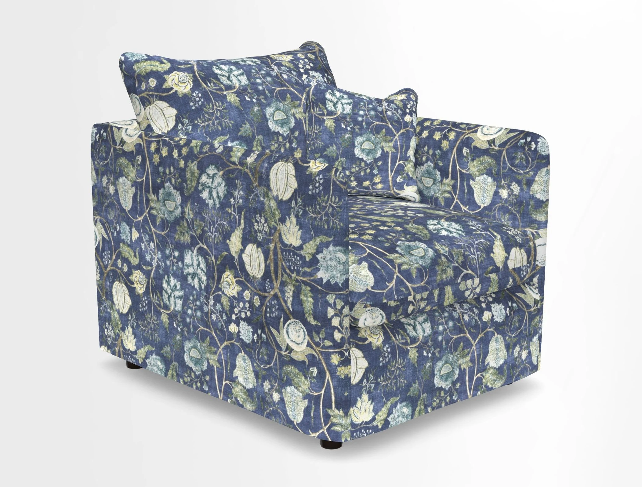 Madehurst Chair in Two Tone Plain Biscuit. Loose cover option available