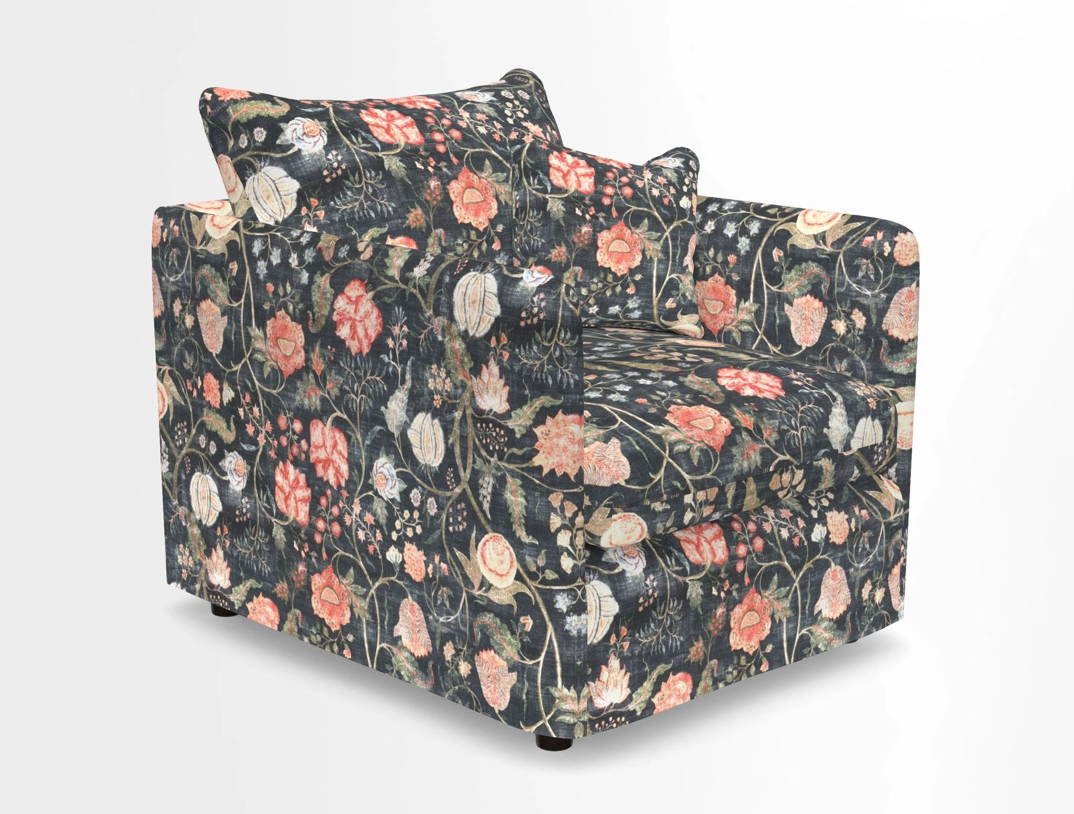 Madehurst Chair in Two Tone Plain Biscuit. Loose cover option available