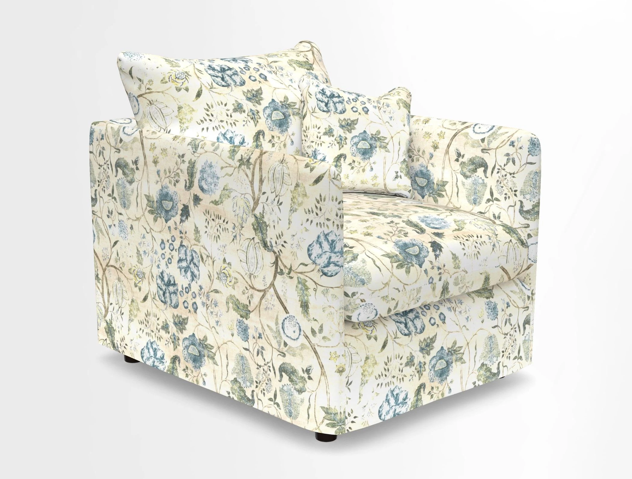 Madehurst Chair in Two Tone Plain Biscuit. Loose cover option available