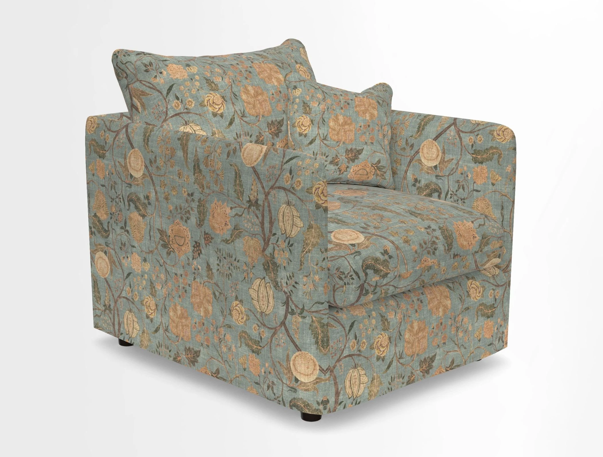 Madehurst Chair in Two Tone Plain Biscuit. Loose cover option available