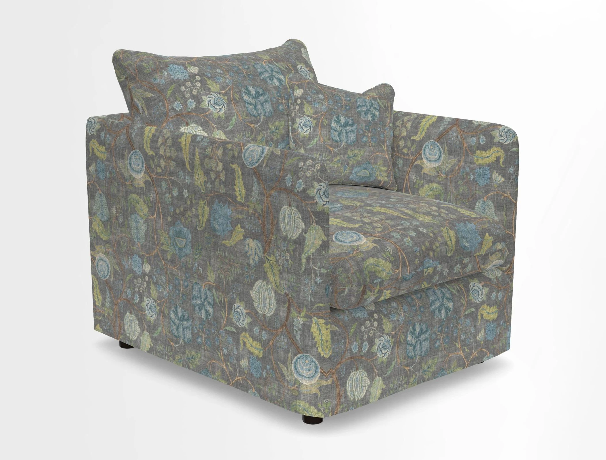 Madehurst Chair in Two Tone Plain Biscuit. Loose cover option available