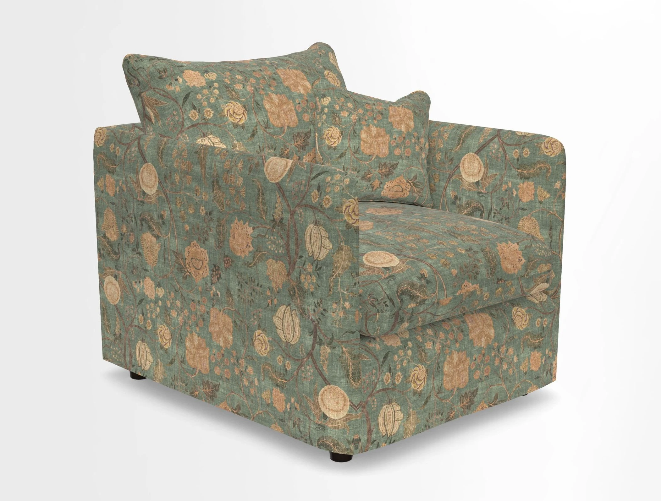 Madehurst Chair in Two Tone Plain Biscuit. Loose cover option available