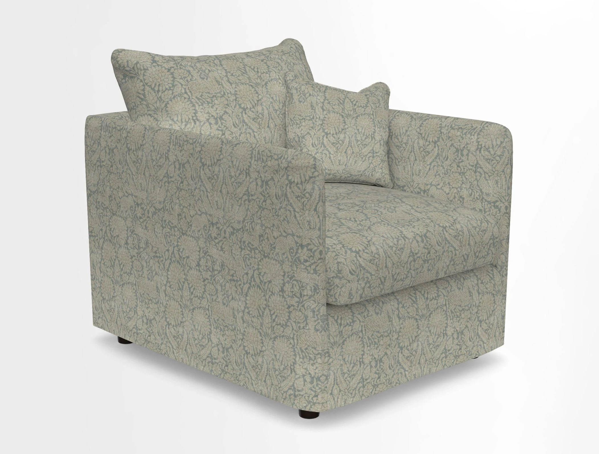 Madehurst Chair in Two Tone Plain Biscuit. Loose cover option available