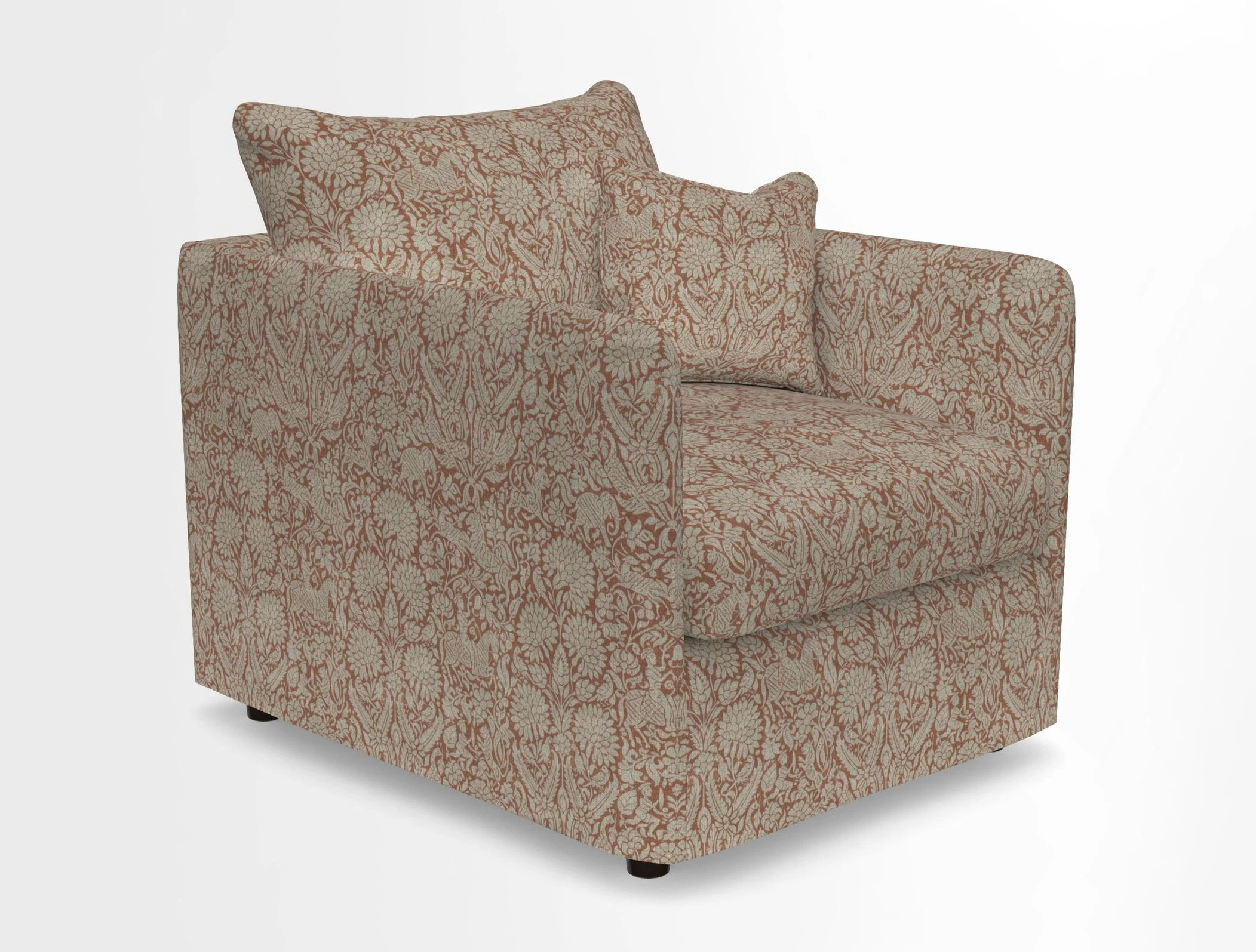 Madehurst Chair in Two Tone Plain Biscuit. Loose cover option available
