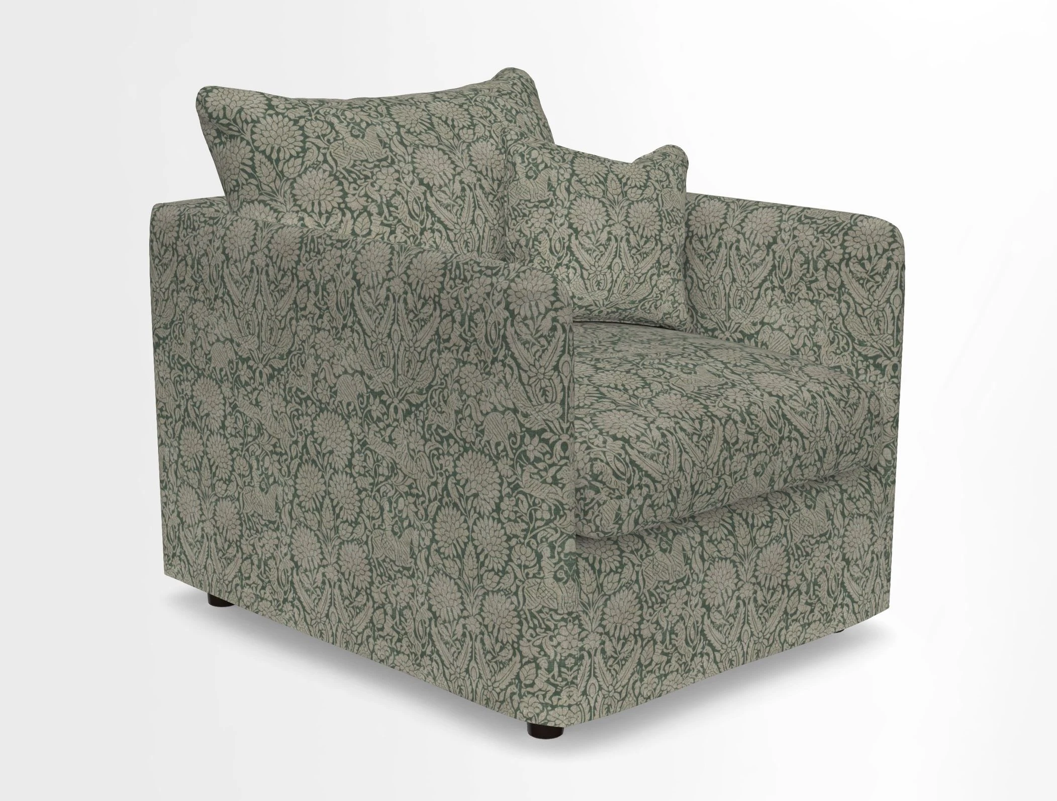Madehurst Chair in Two Tone Plain Biscuit. Loose cover option available