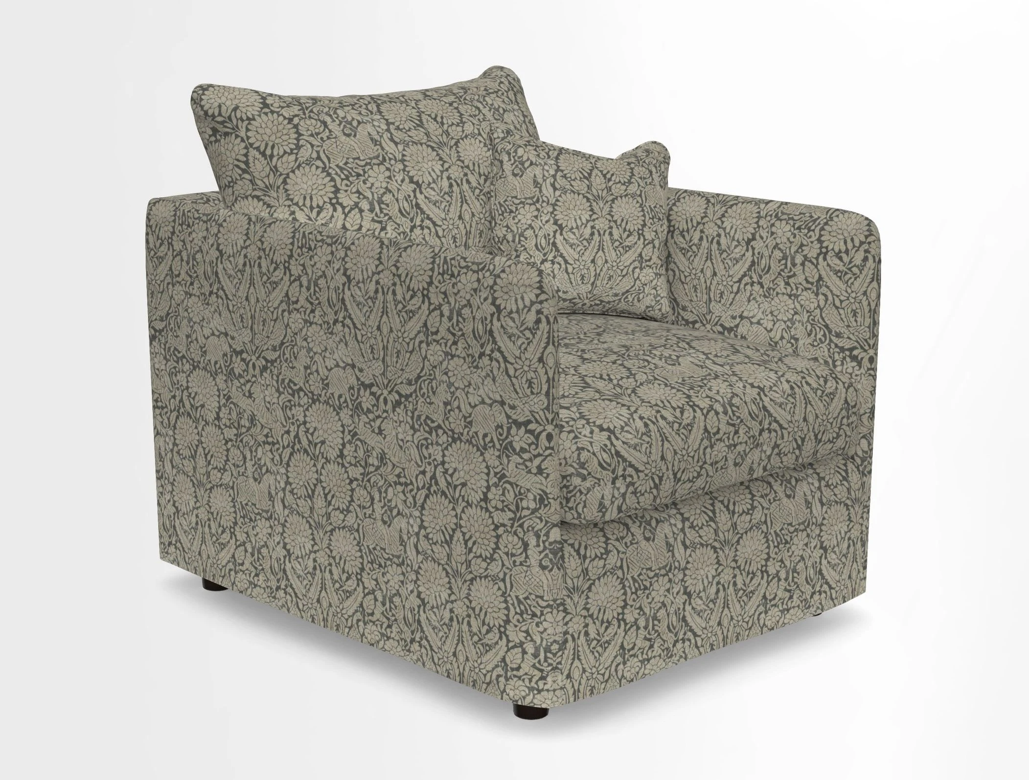 Madehurst Chair in Two Tone Plain Biscuit. Loose cover option available