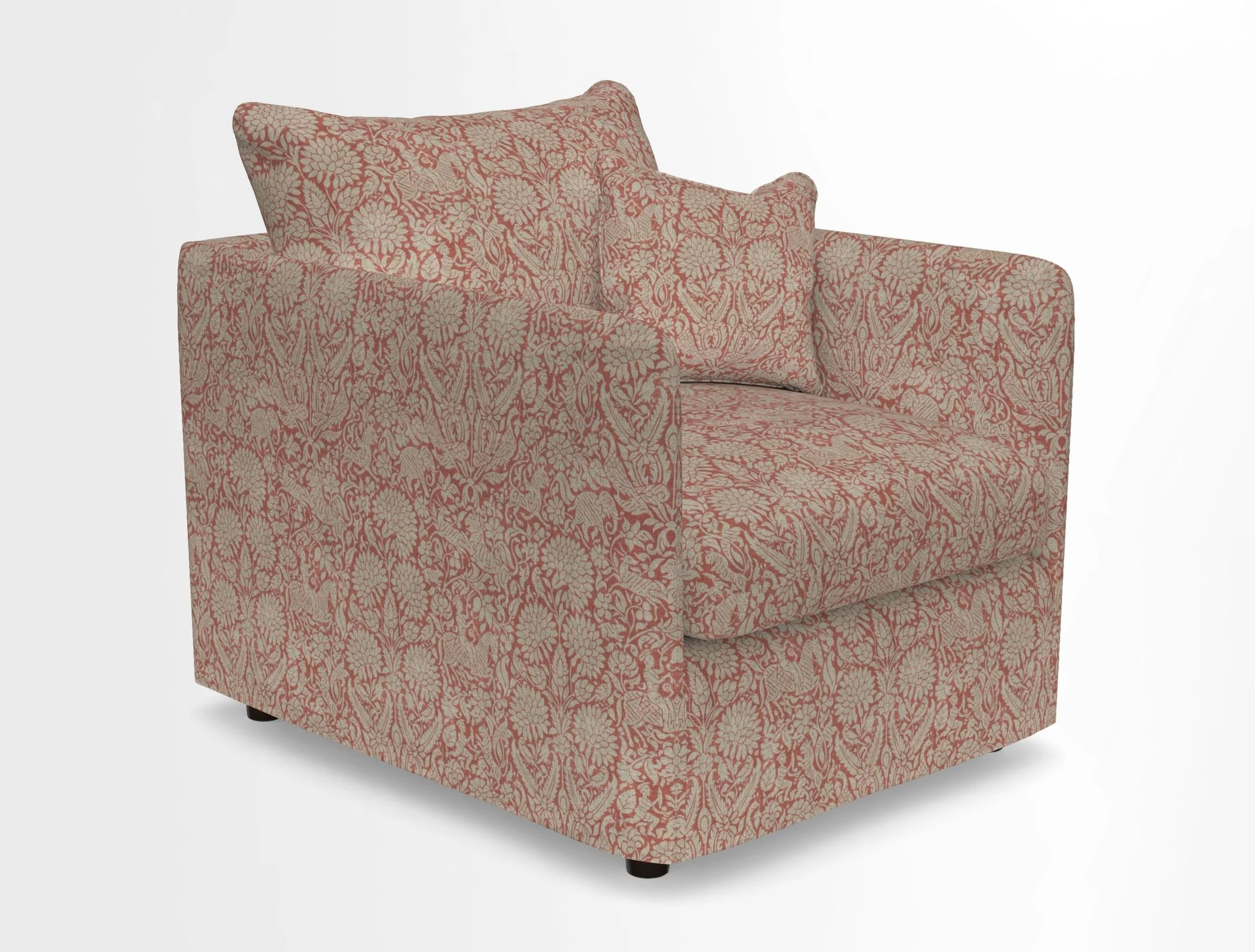 Madehurst Chair in Two Tone Plain Biscuit. Loose cover option available