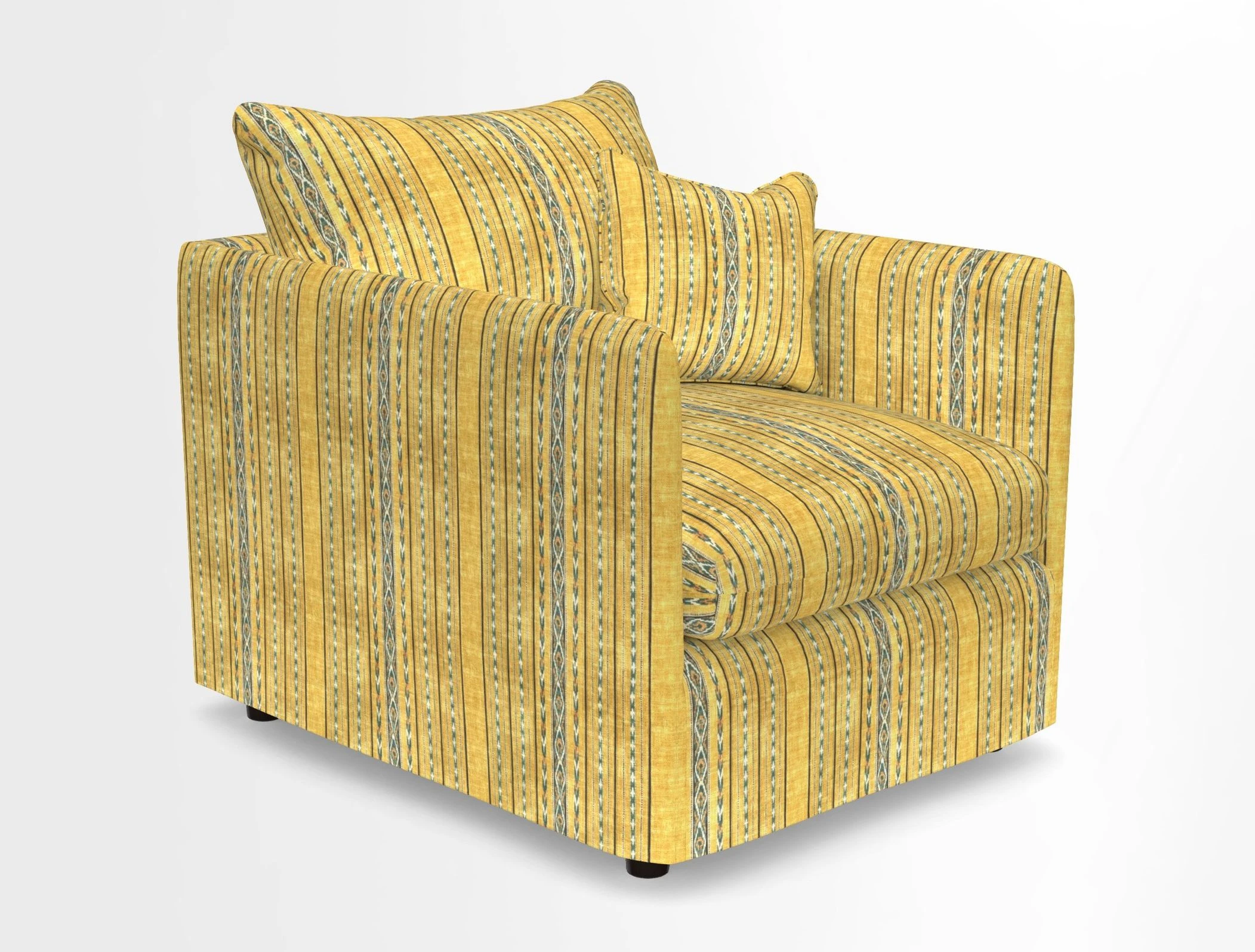 Madehurst Chair in Two Tone Plain Biscuit. Loose cover option available