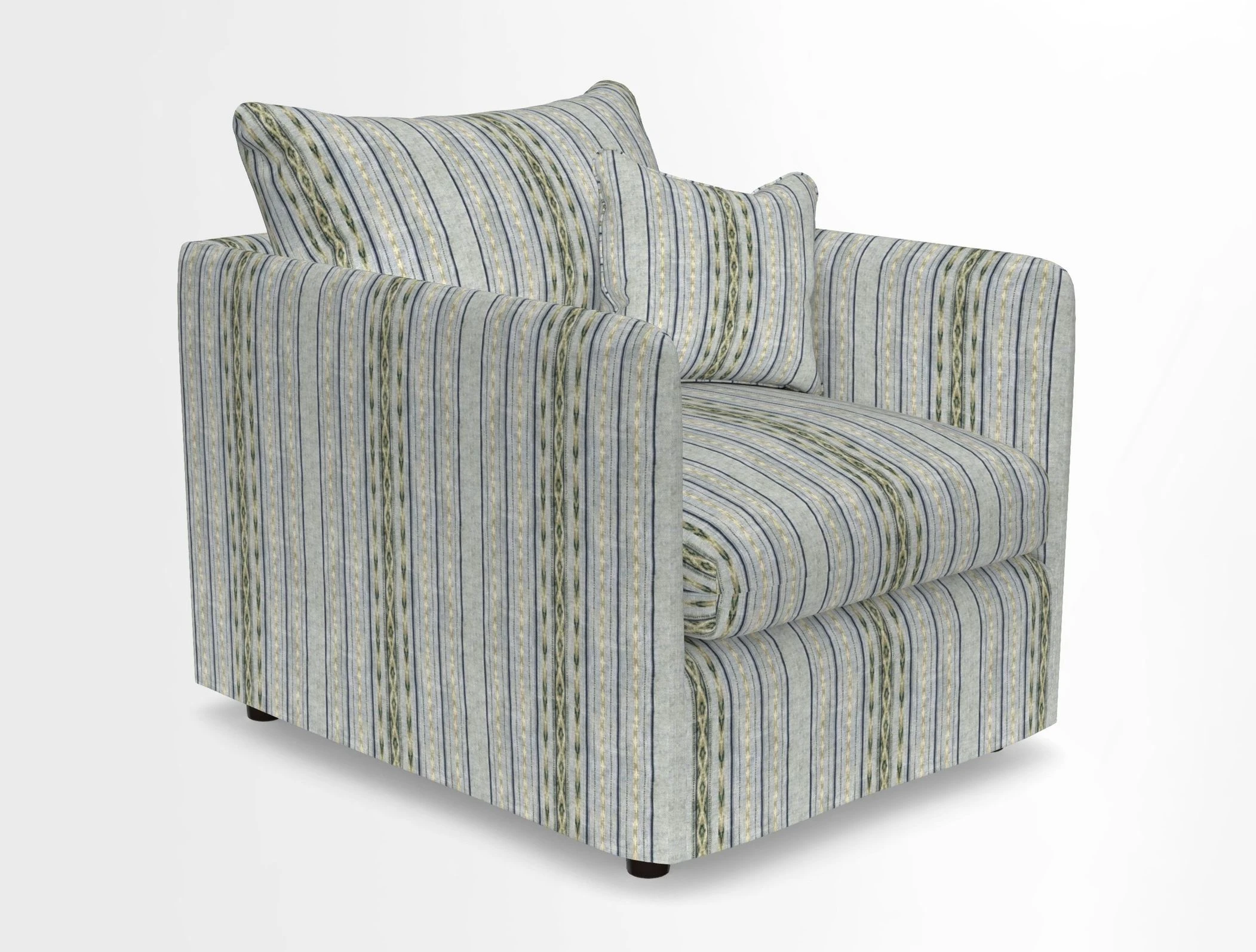 Madehurst Chair in Two Tone Plain Biscuit. Loose cover option available