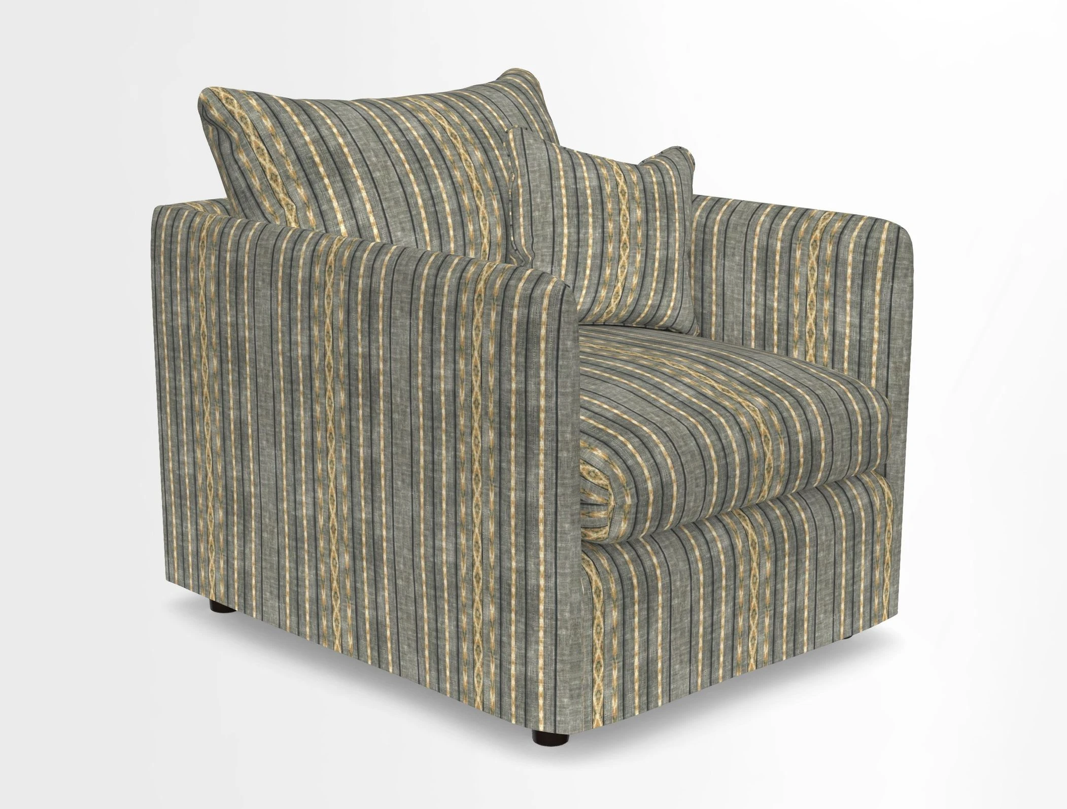 Madehurst Chair in Two Tone Plain Biscuit. Loose cover option available