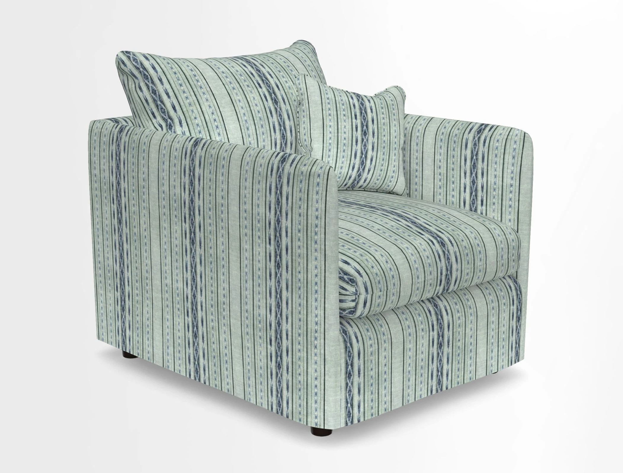 Madehurst Chair in Two Tone Plain Biscuit. Loose cover option available