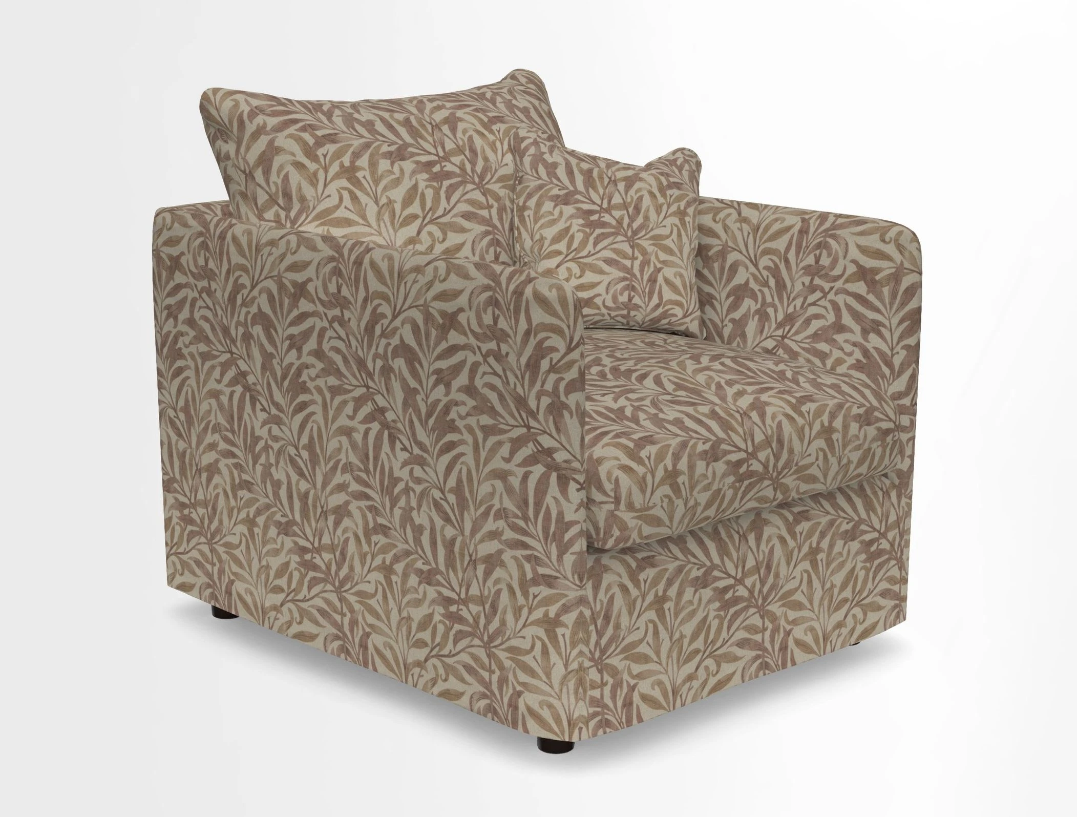 Madehurst Chair in Two Tone Plain Biscuit. Loose cover option available